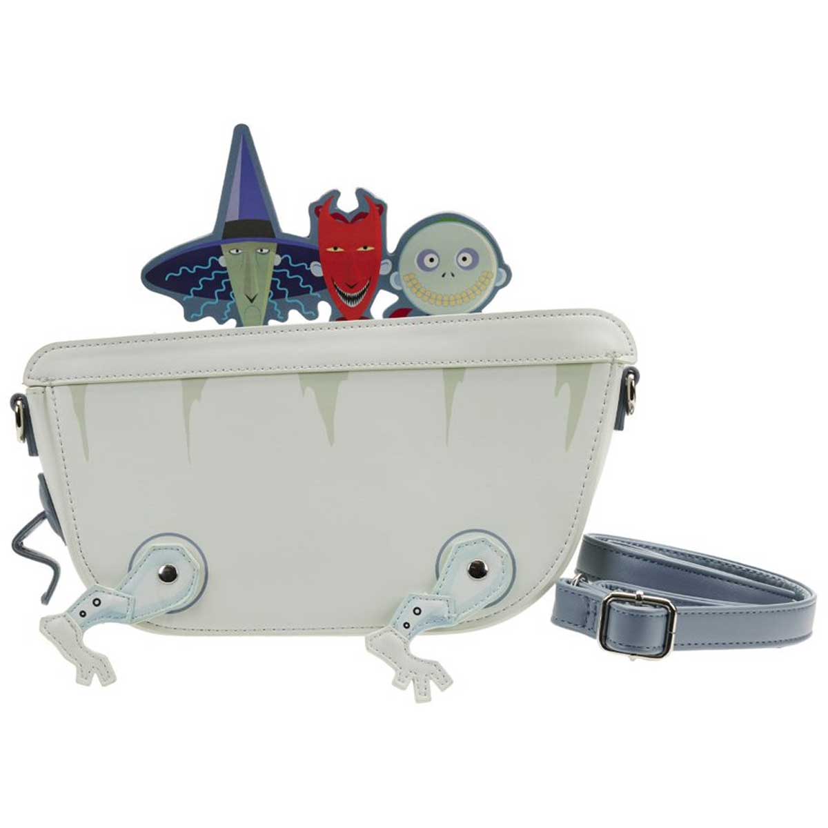 Loungefly x Disney Nightmare Before Christmas Lock Shock Barrel Bath Tub Crossbody Bag - GeekCore