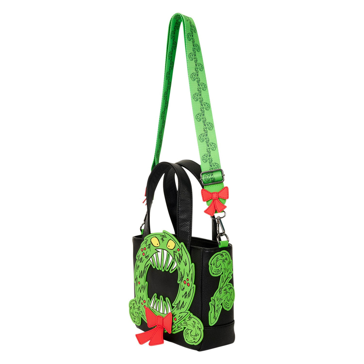 Loungefly x Disney Nightmare Before Christmas Man-Eating Wreath Mini Tote Crossbody Bag - GeekCore