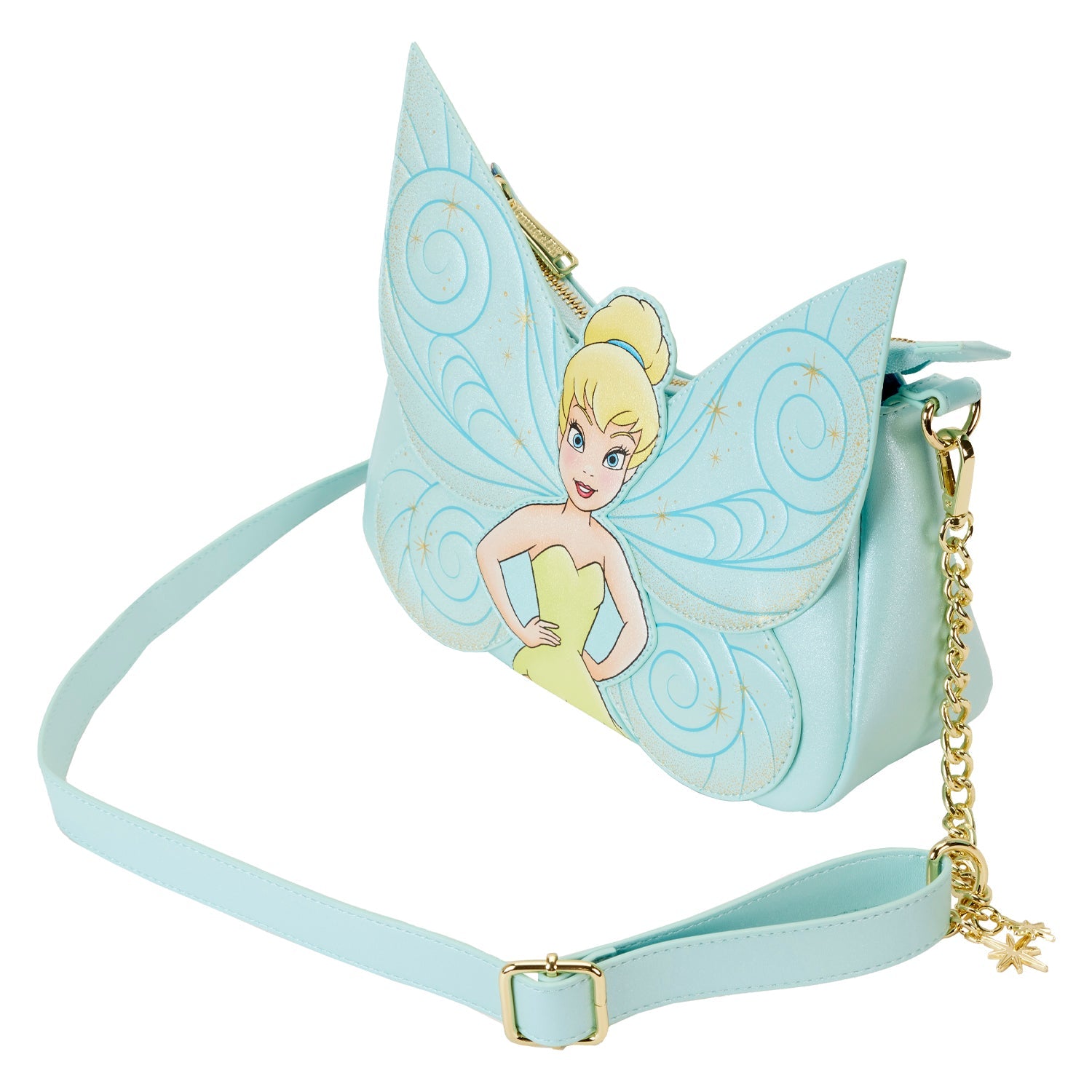 Loungefly x Disney Peter Pan Tinkerbell Wings Cosplay Crossbody Bag - GeekCore