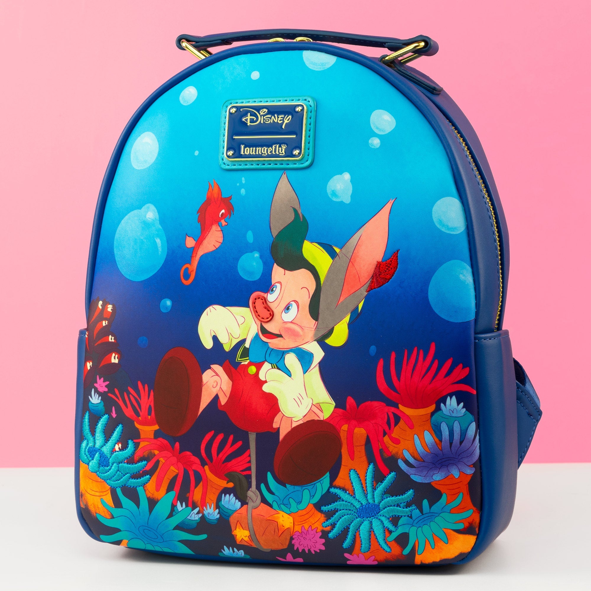 Loungefly x Disney Pinocchio Sea Mini Backpack - GeekCore