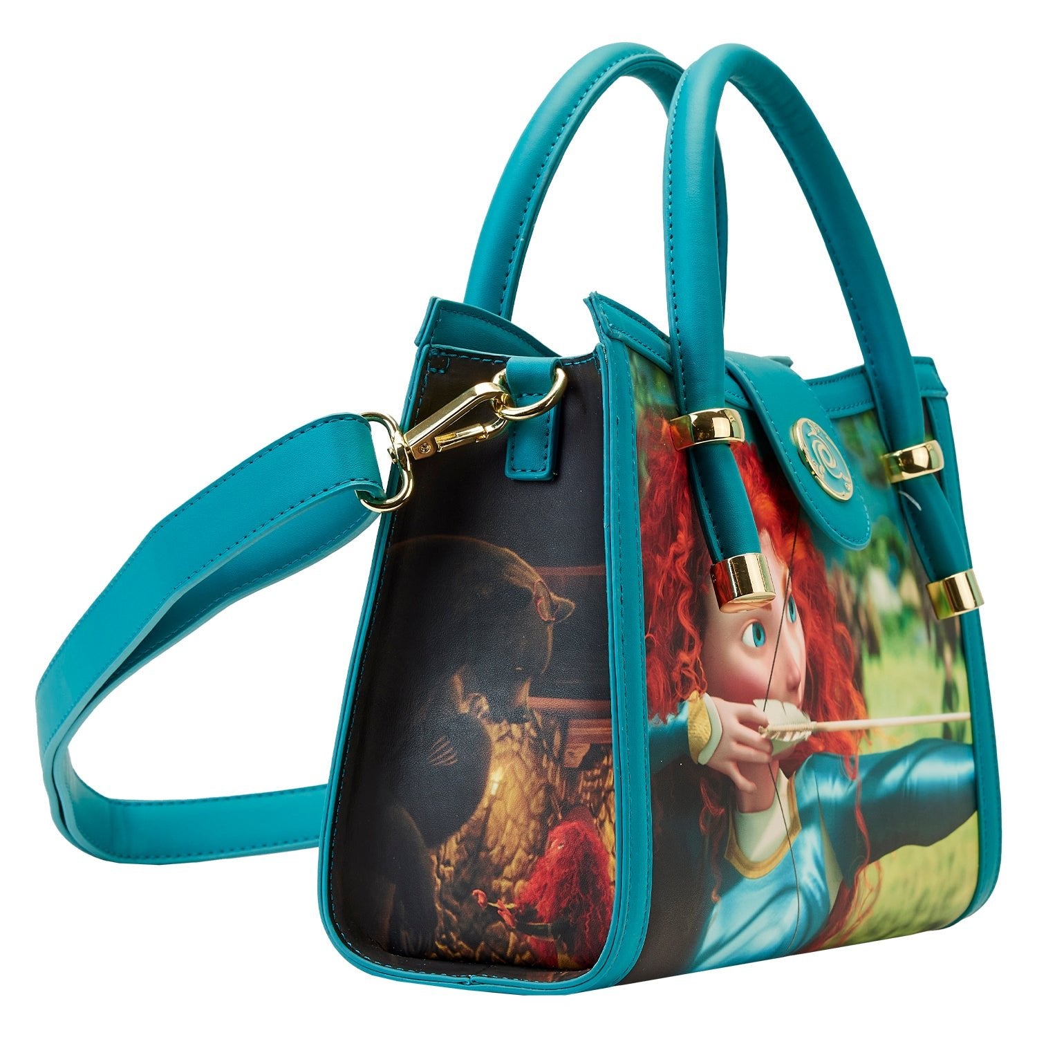 Loungefly x Disney Pixar Brave Merida Scene Crossbody Bag - GeekCore