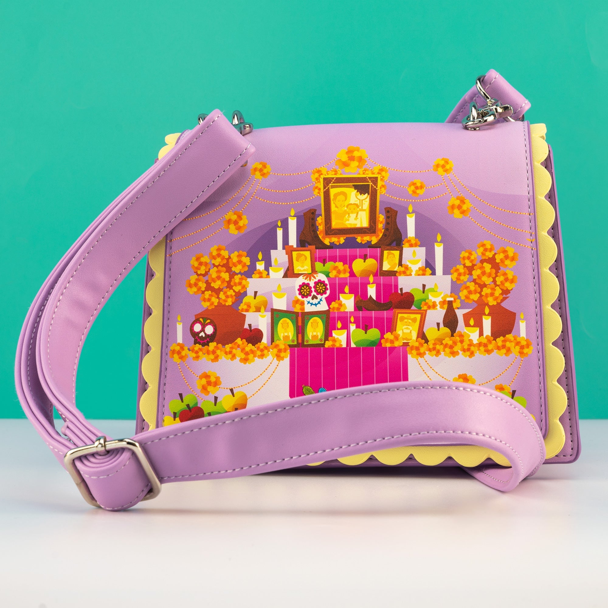 Loungefly x Disney Pixar Coco Ofrenda Crossbody Bag - GeekCore