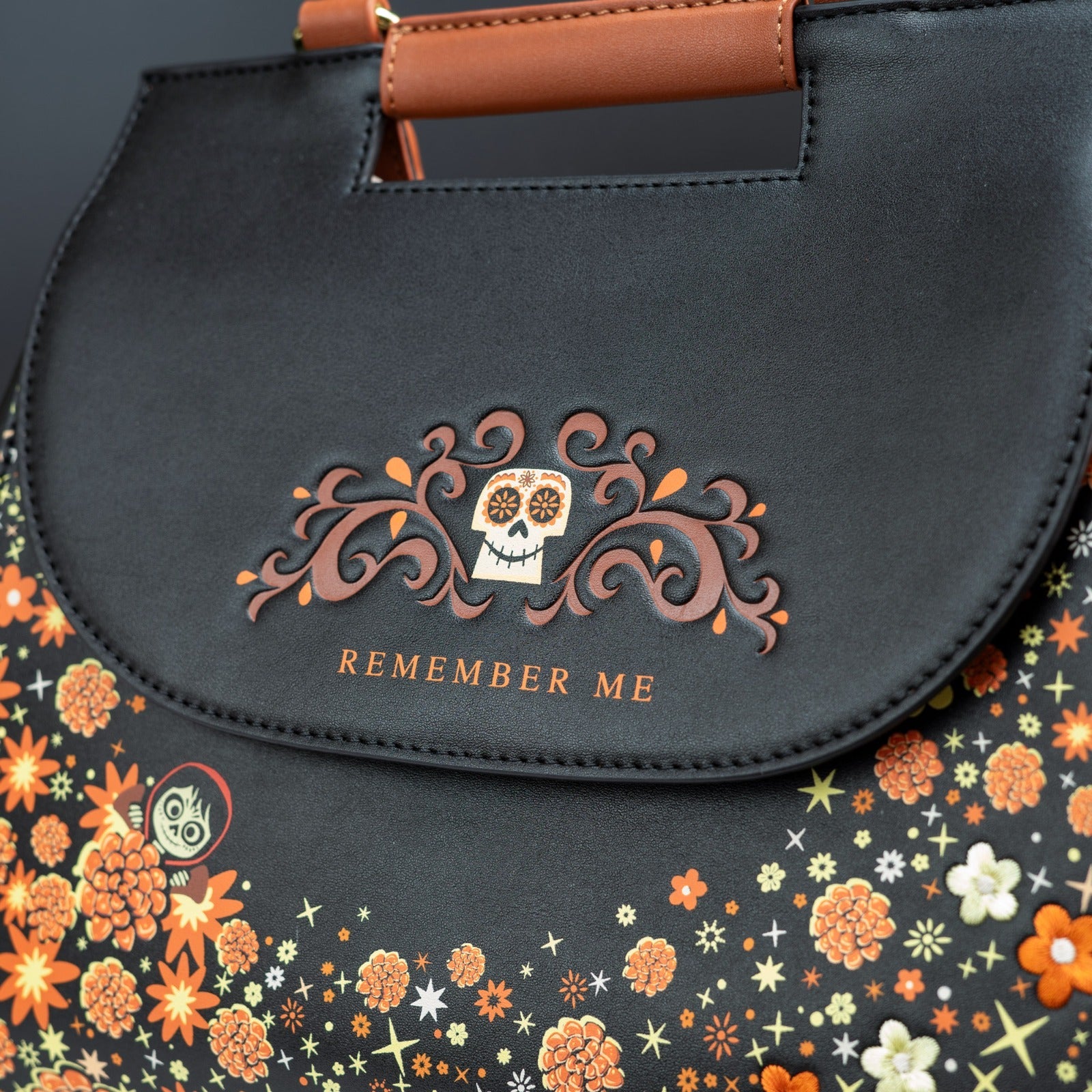 Loungefly x Disney Pixar Coco Remember Me Floral Handbag - GeekCore