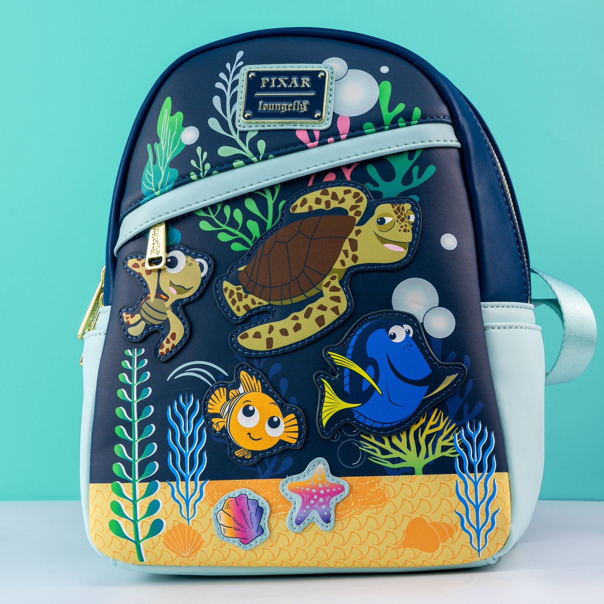 Loungefly x Disney Pixar Finding Nemo Crush and Friends Mini Backpack - GeekCore