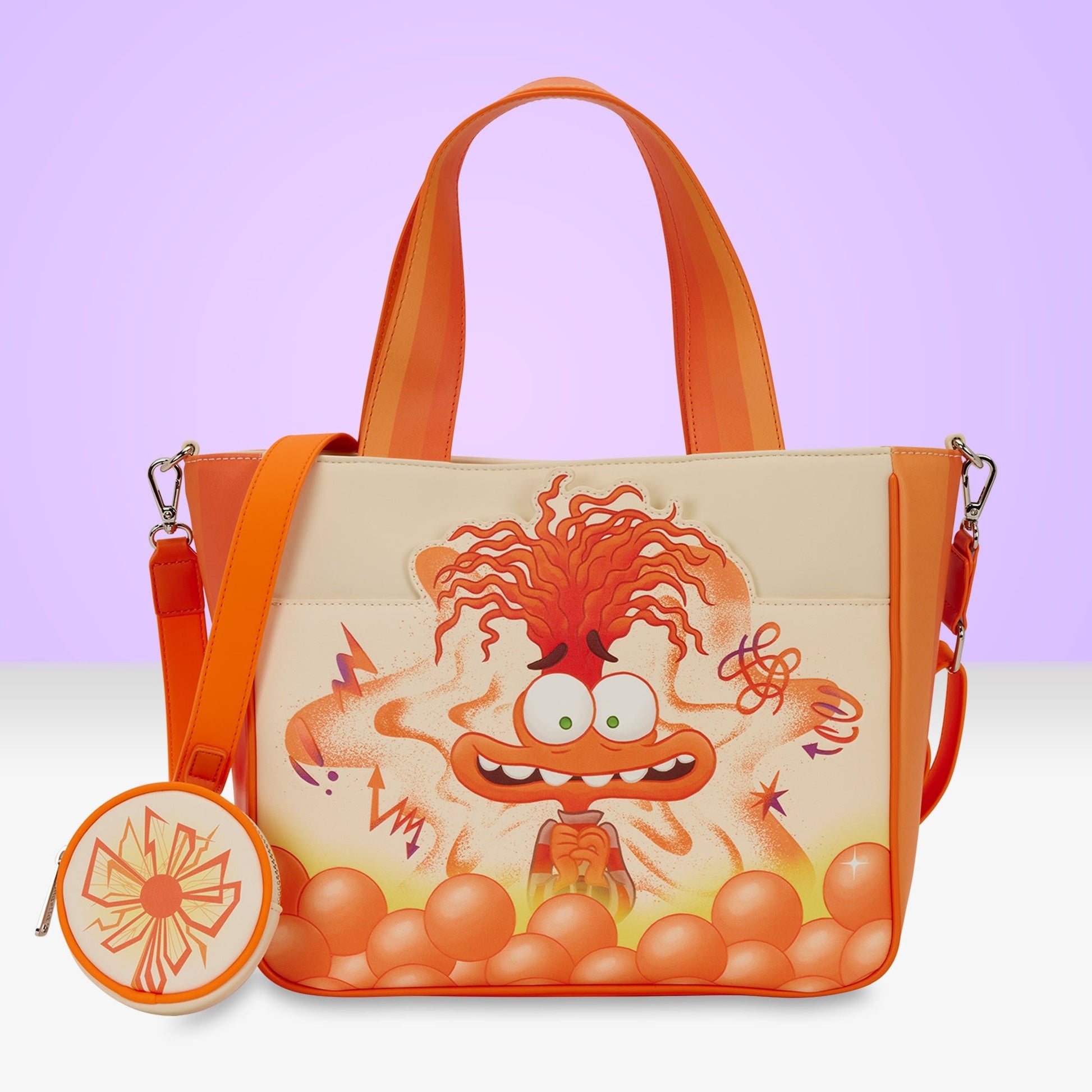 Loungefly x Disney Pixar Inside Out 2 Anxiety Tote Bag With Coin Bag - GeekCore