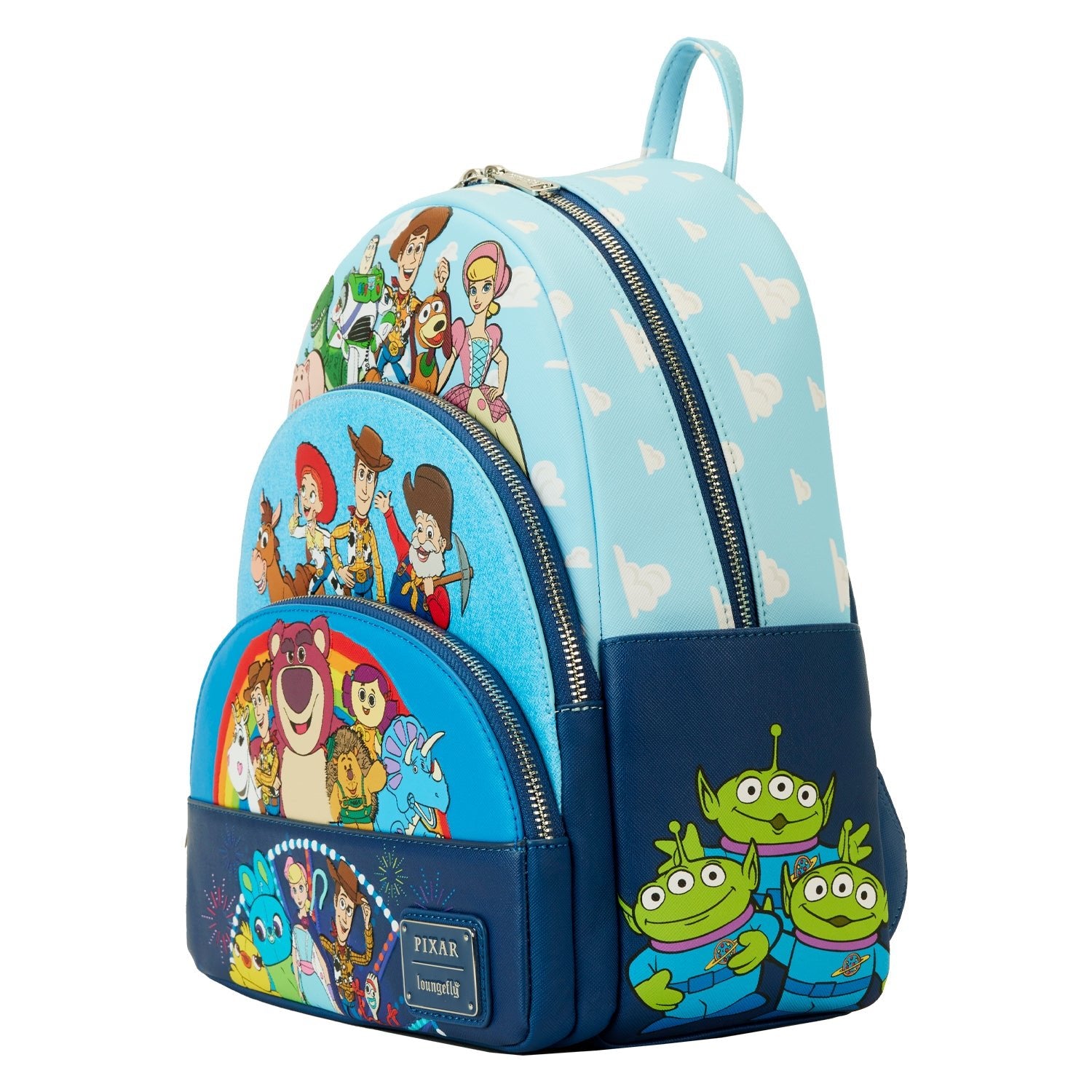 Loungefly x Disney Pixar Toy Story Movie Collab Triple Pocket Mini Backpack - GeekCore