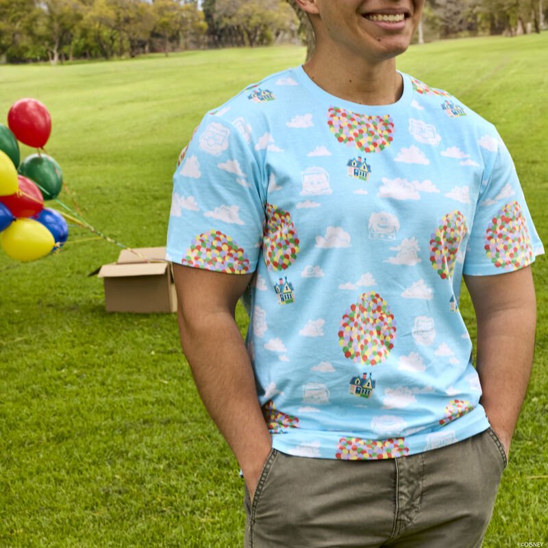Loungefly x Disney Pixar Up 15th Anniversary Balloon House Unisex T-Shirt - GeekCore