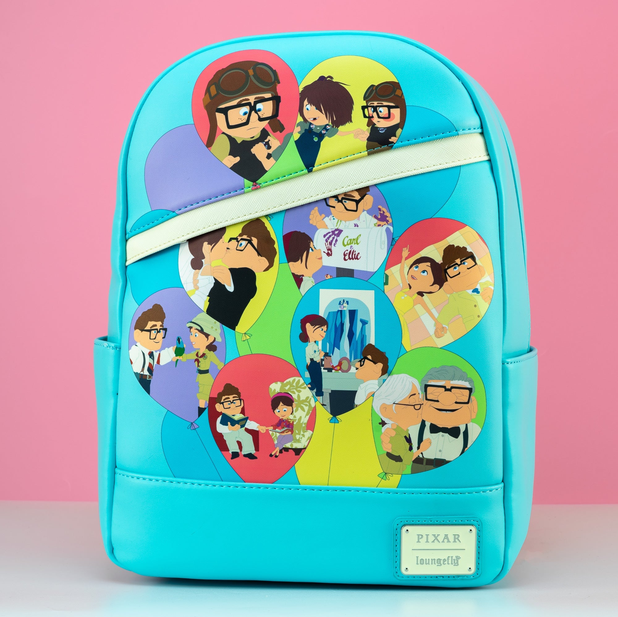 Loungefly x Disney Pixar Up Carl and Ellie Balloon Moments Mini Backpack - GeekCore