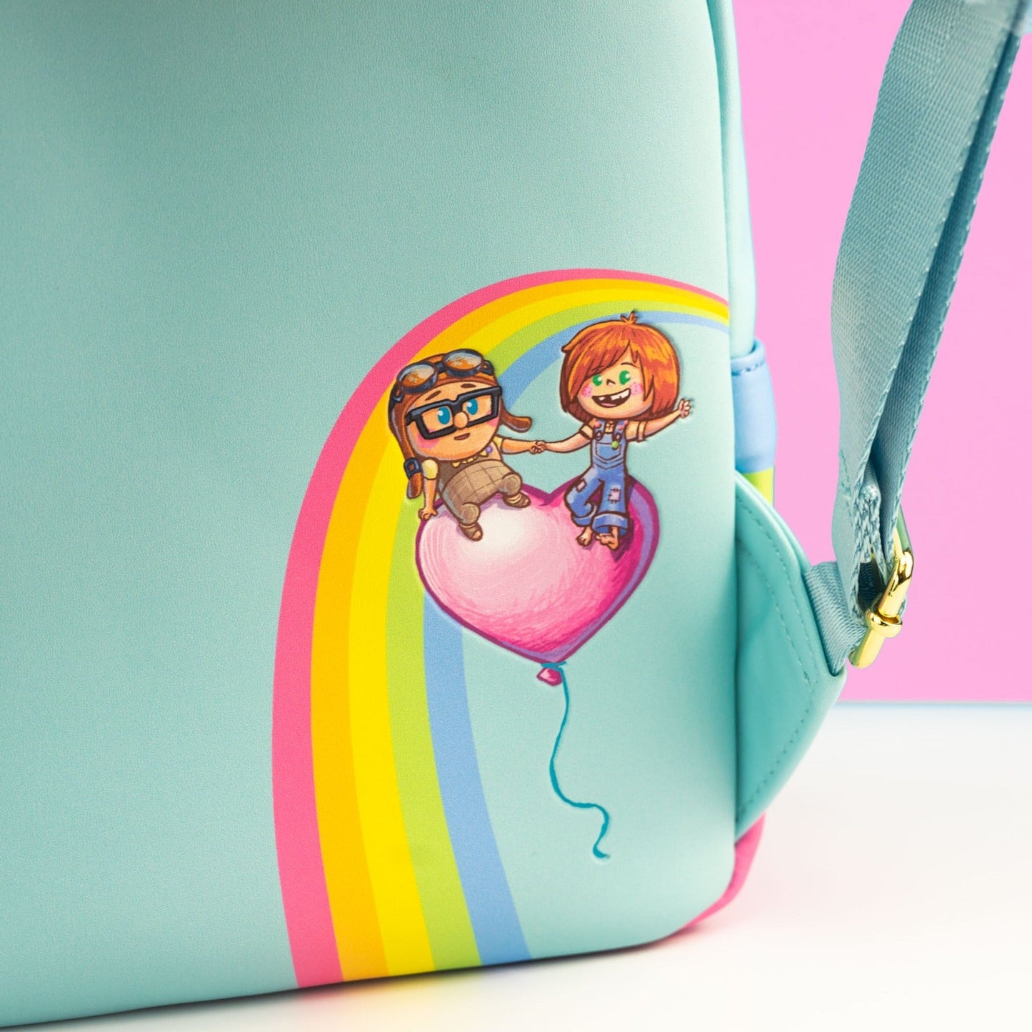 Loungefly x Disney Pixar Up Carl and Ellie Love Heart Balloons Mini Backpack - GeekCore