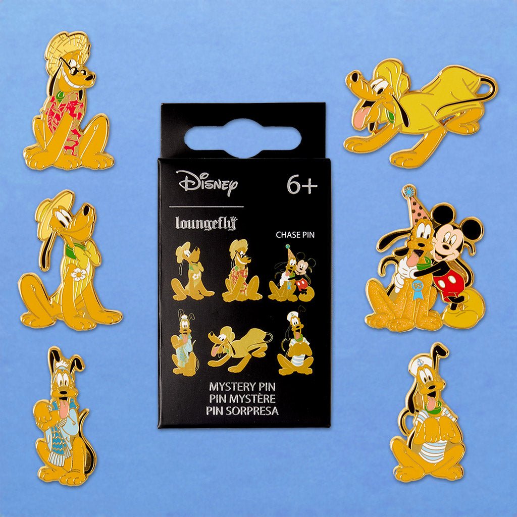 Loungefly x Disney Pluto 95th Anniversary Blind Box Mystery Box Pin - GeekCore