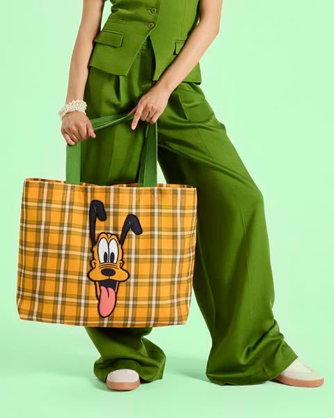 Loungefly x Disney Pluto 95th Anniversary Canvas Tote Bag - GeekCore