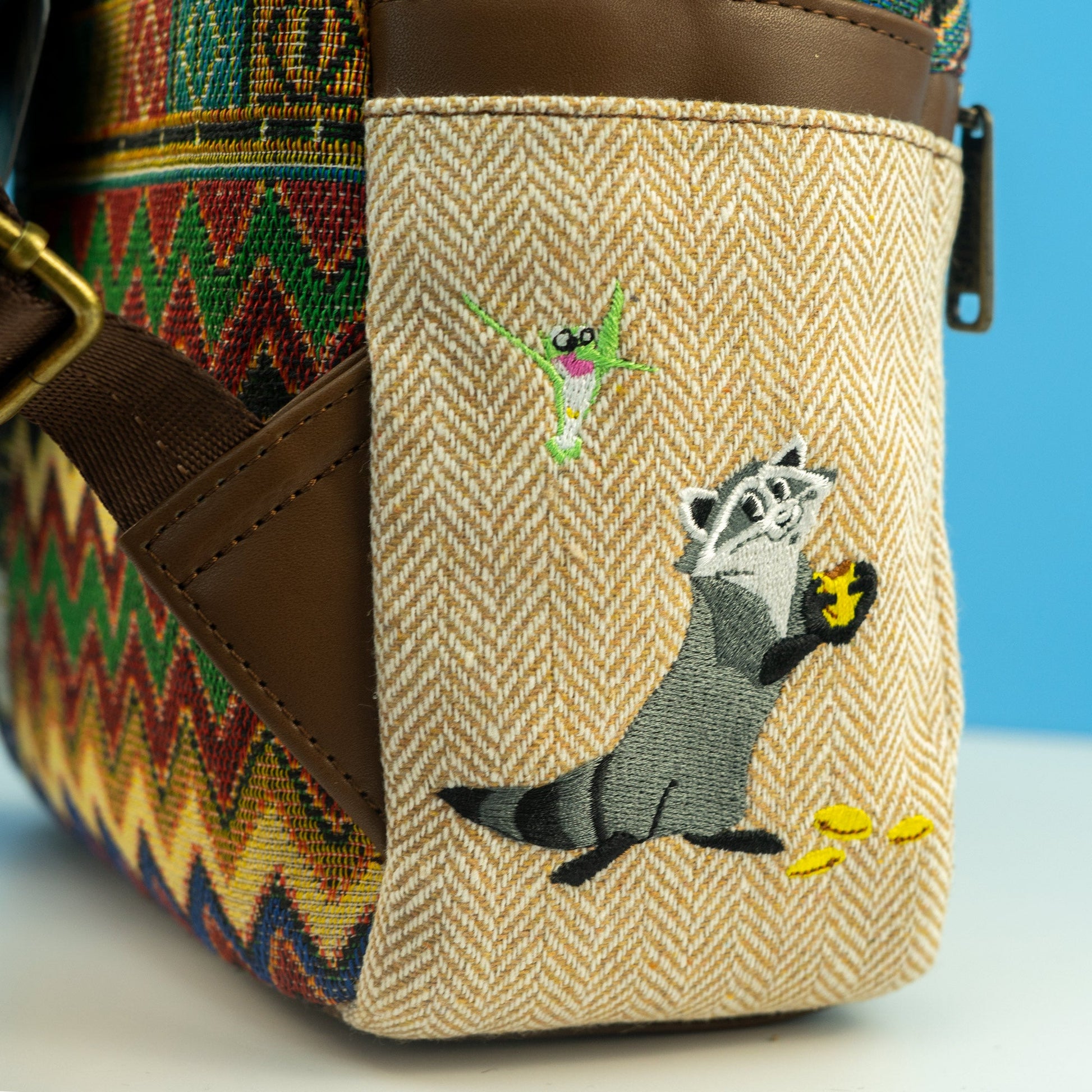 Loungefly x Disney Pocahontas and Meeko Woven Mini Backpack - GeekCore