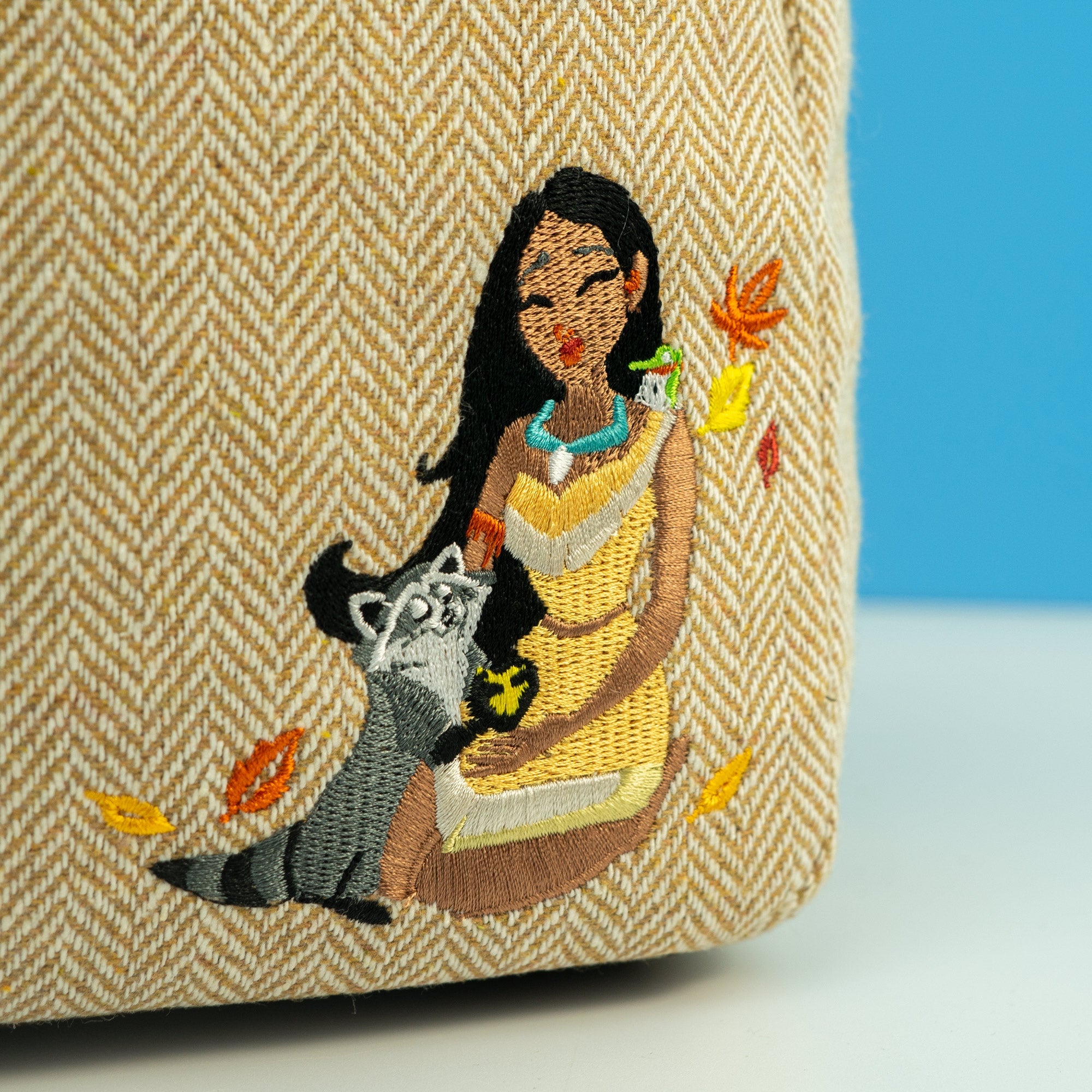 Loungefly x Disney Pocahontas and Meeko Woven Mini Backpack - GeekCore