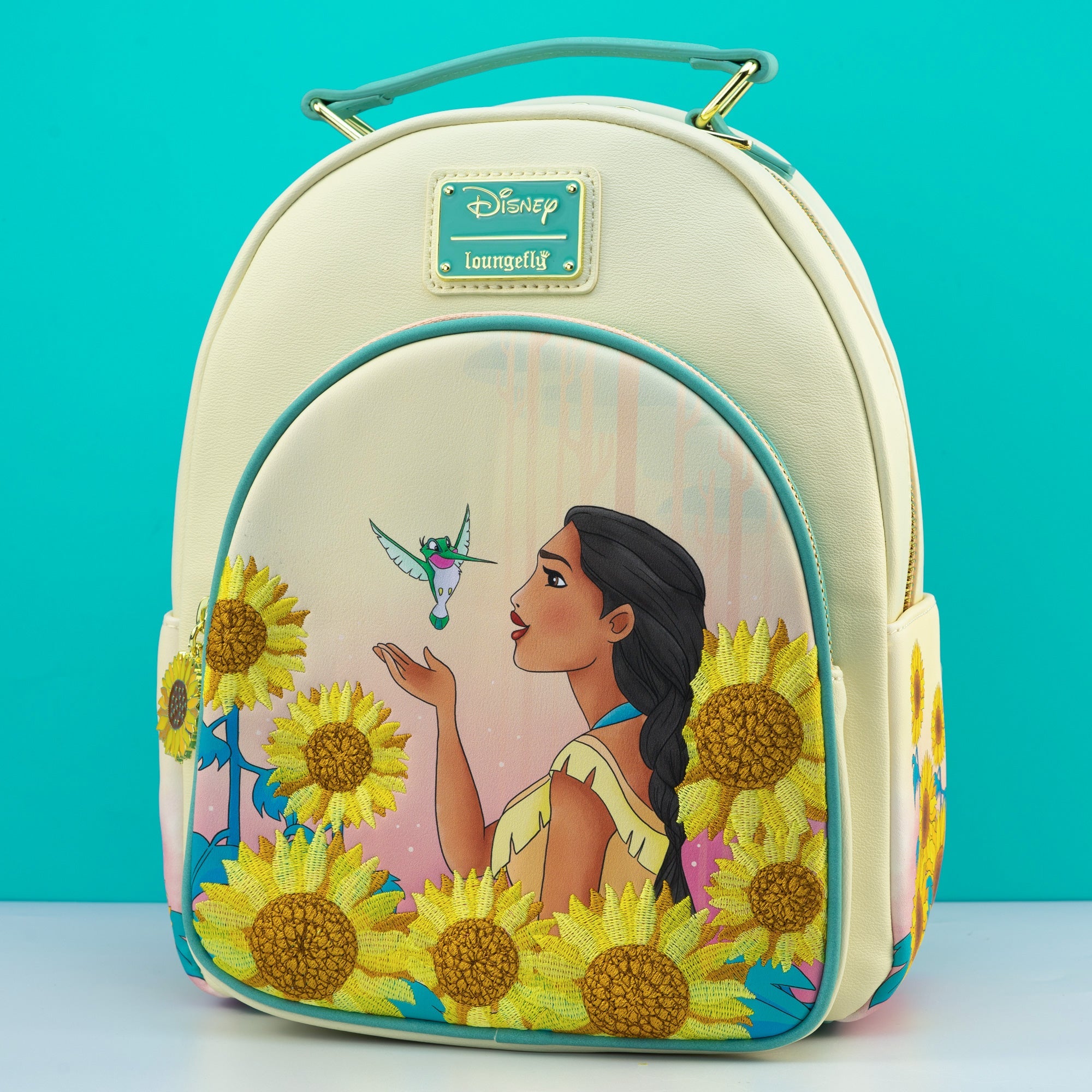 Loungefly x Disney Pocahontas Sunflowers Mini Backpack - GeekCore