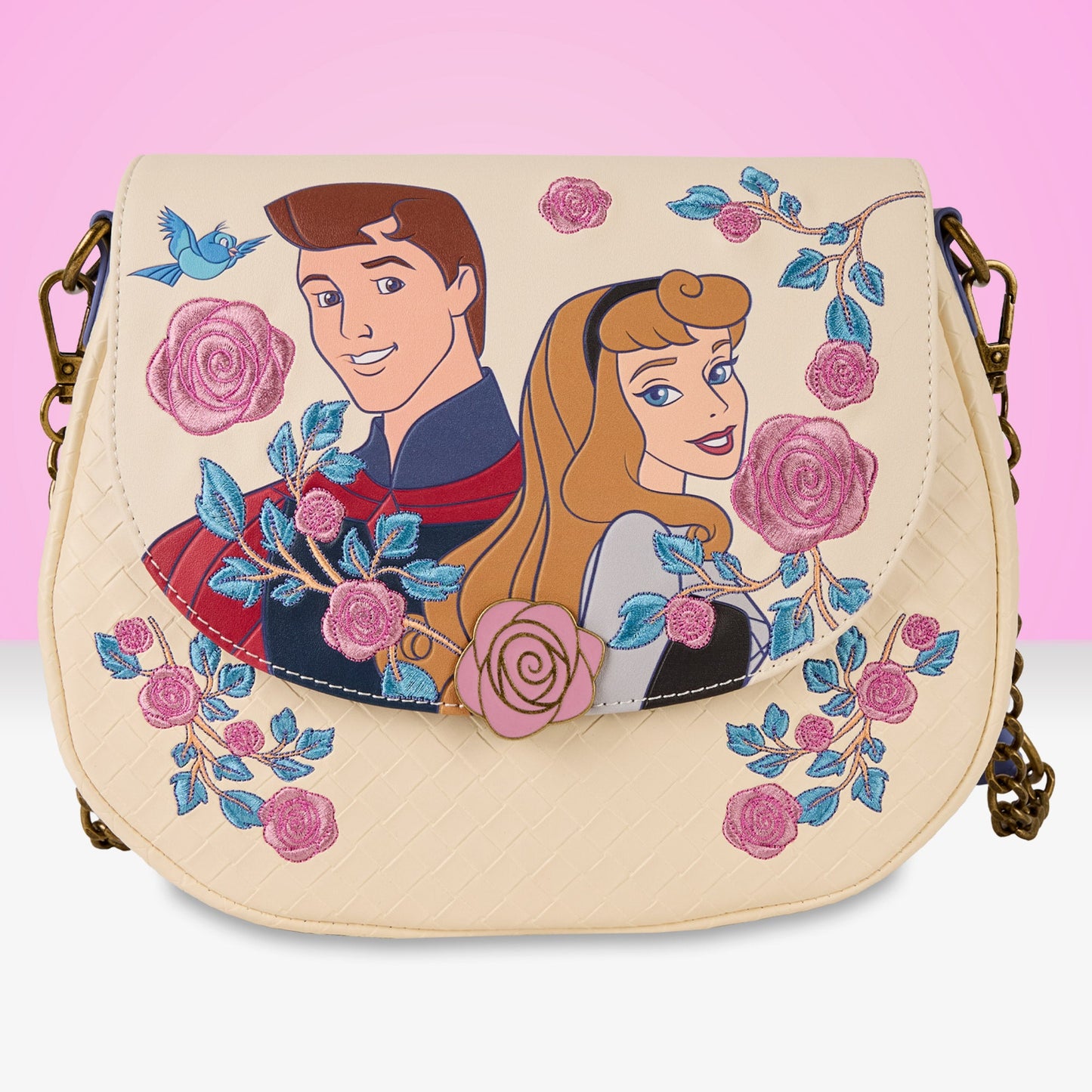 Loungefly x Disney Princess Aurora & Prince Phillip Crossbody Bag - GeekCore