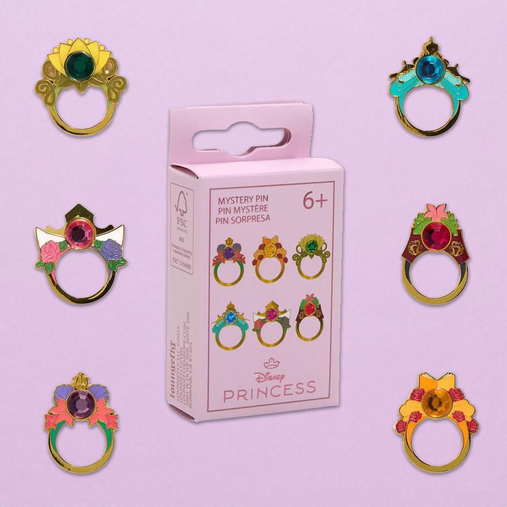 Loungefly x Disney Princess Cosplay Rings Blind Box Mystery Pin - GeekCore