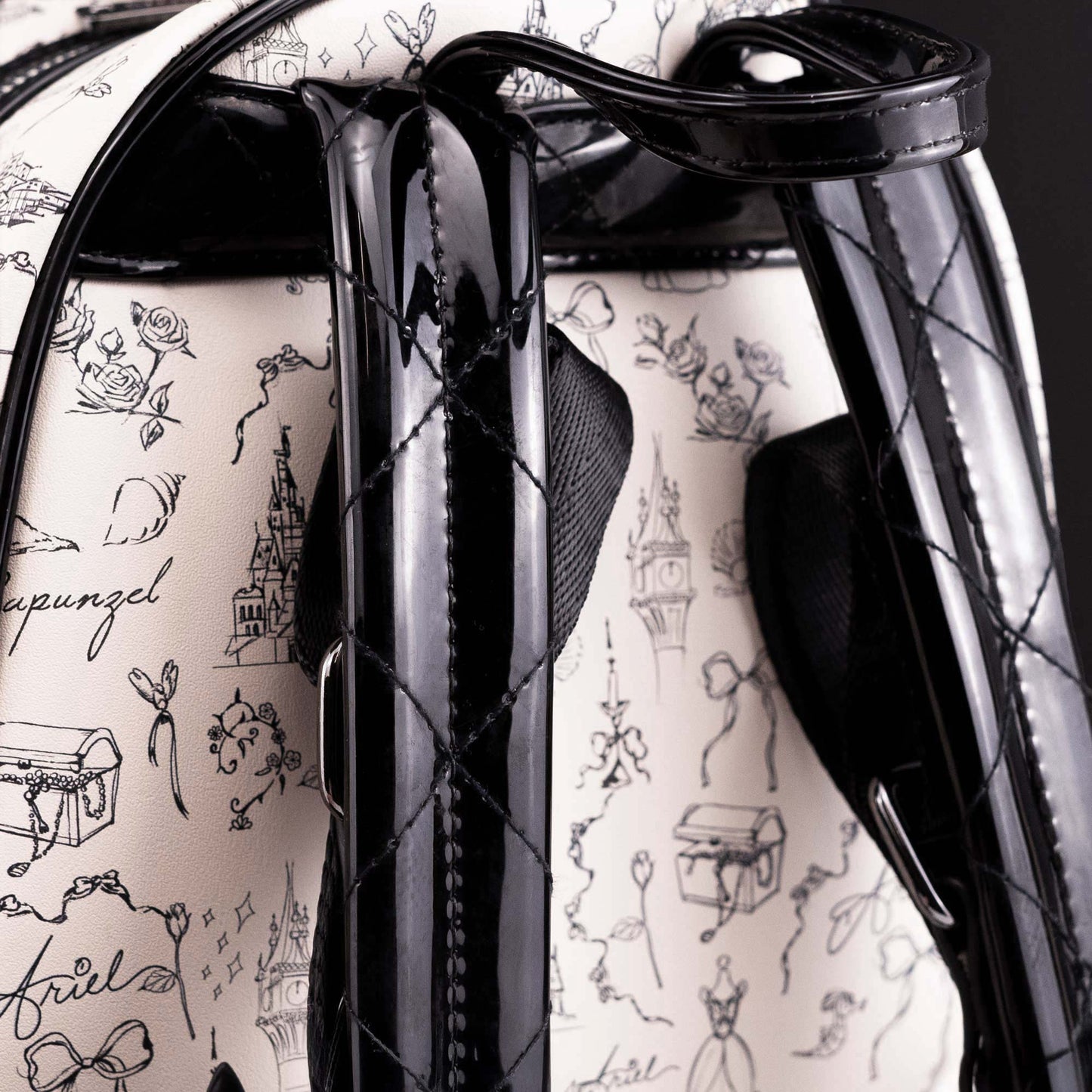 Loungefly x Disney Princess Quilted Autograph Sketch Icons Mini Backpack - GeekCore