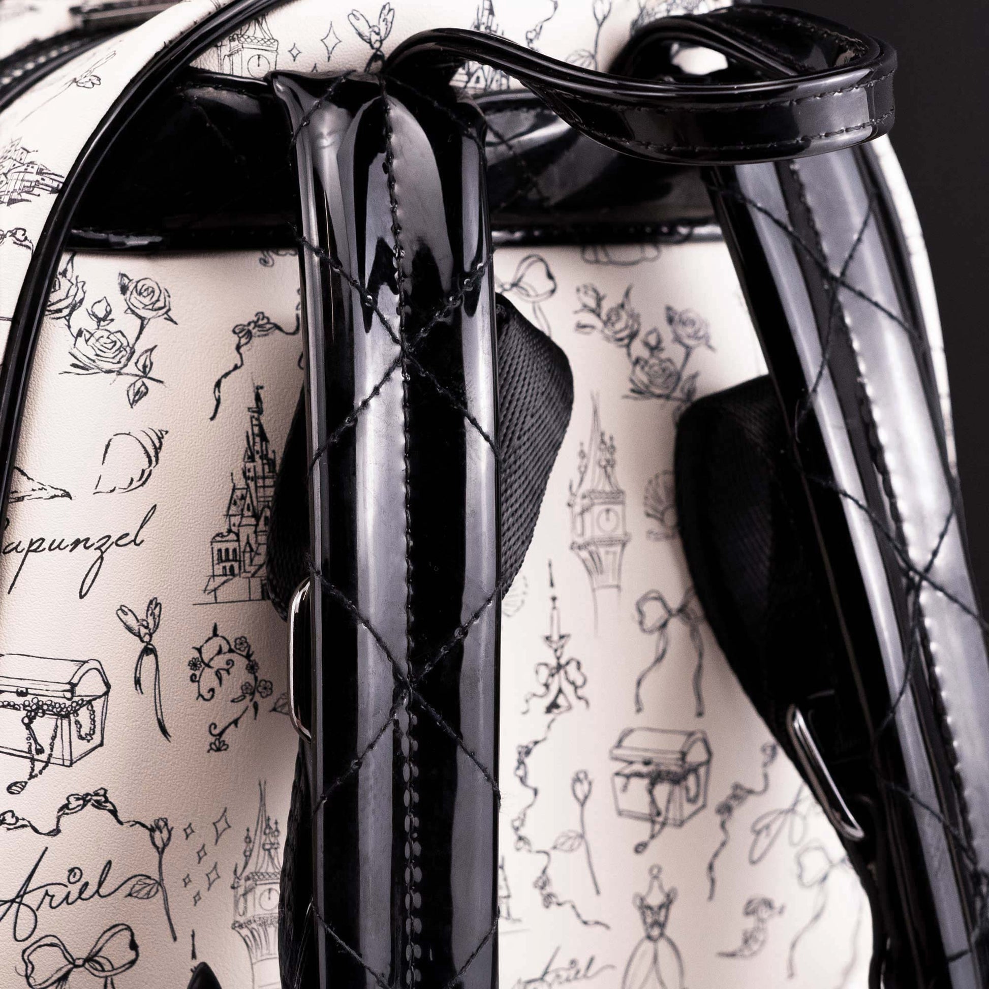 Loungefly x Disney Princess Quilted Autograph Sketch Icons Mini Backpack - GeekCore