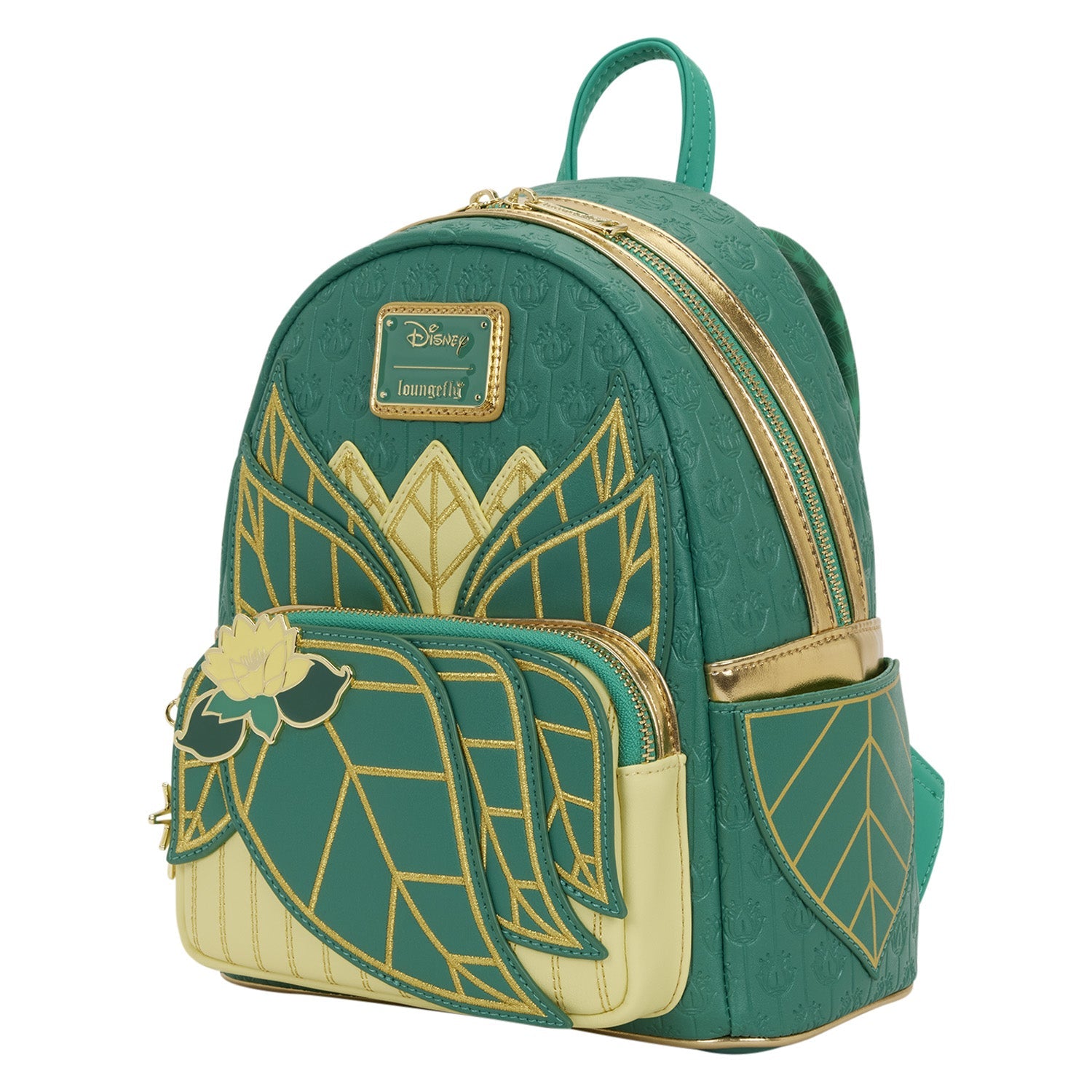Loungefly x Disney Princess Tiana Golden Lotus Mini Backpack - GeekCore