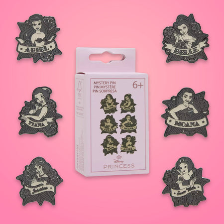 Loungefly x Disney Princesses Two Tone Tattoo Mystery Blind Box Pin - GeekCore