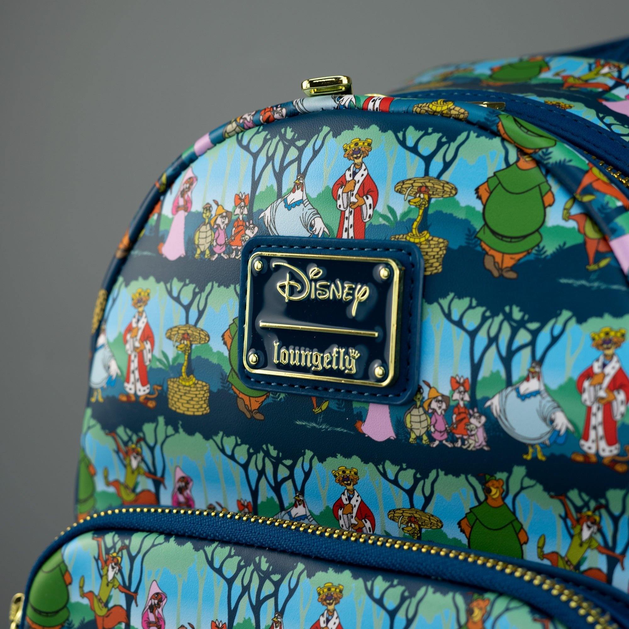 Loungefly x Disney Robin Hood Sherwood All Over Print Mini Backpack - GeekCore