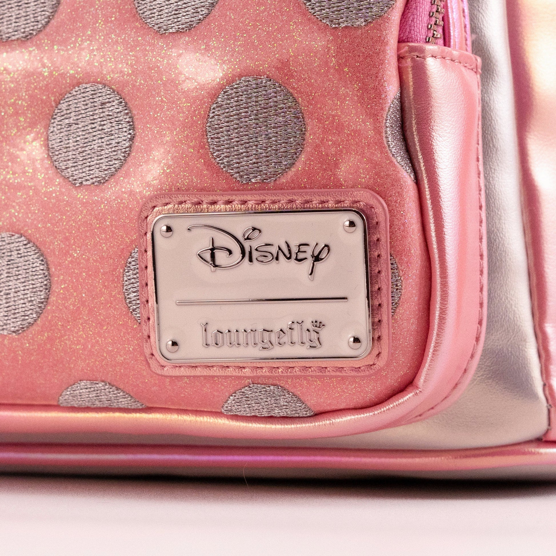 Loungefly x Disney Silver & Pink Minnie Mouse Mini Backpack - GeekCore