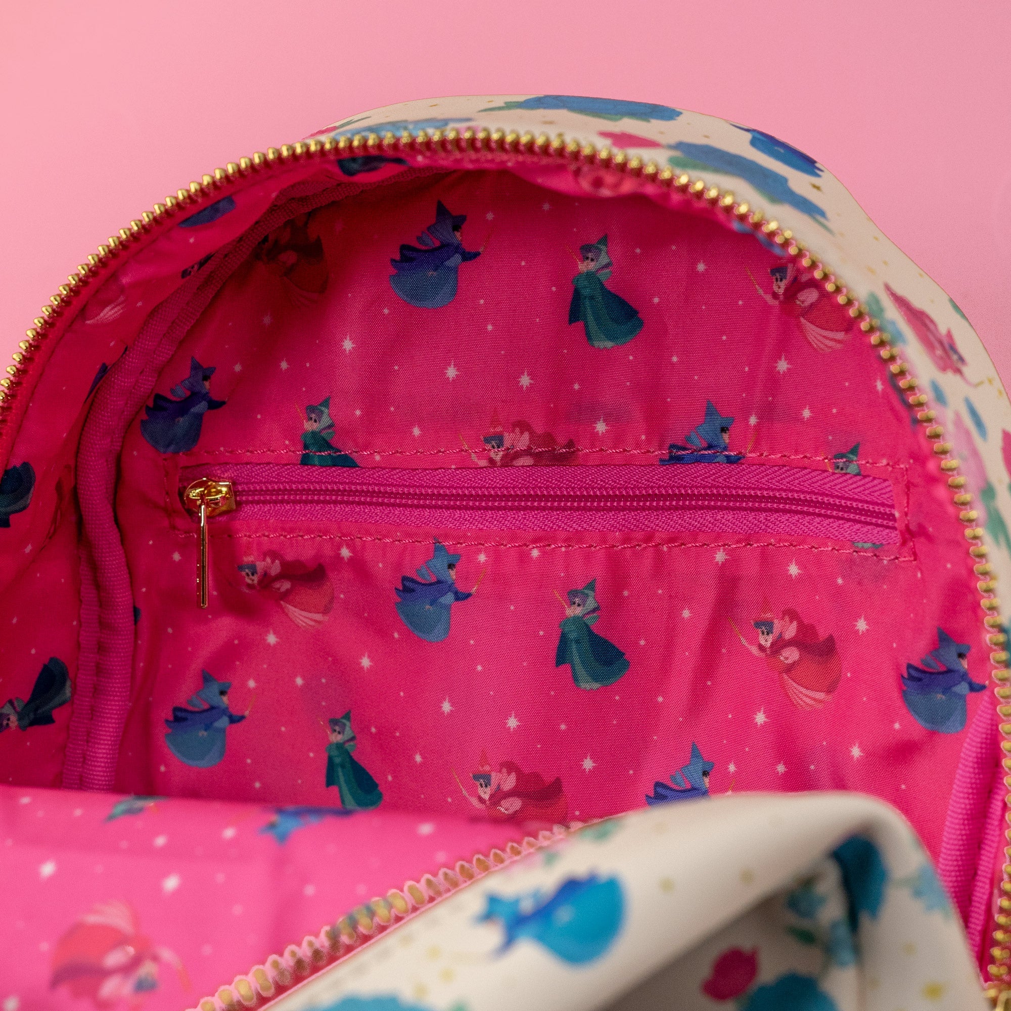 Loungefly x Disney Sleeping Beauty Floral Three Good Fairies Mini Backpack - GeekCore