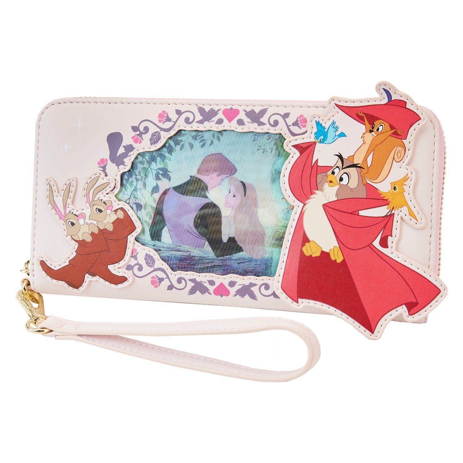 Loungefly x Disney Sleeping Beauty Lenticular Wristlet - GeekCore