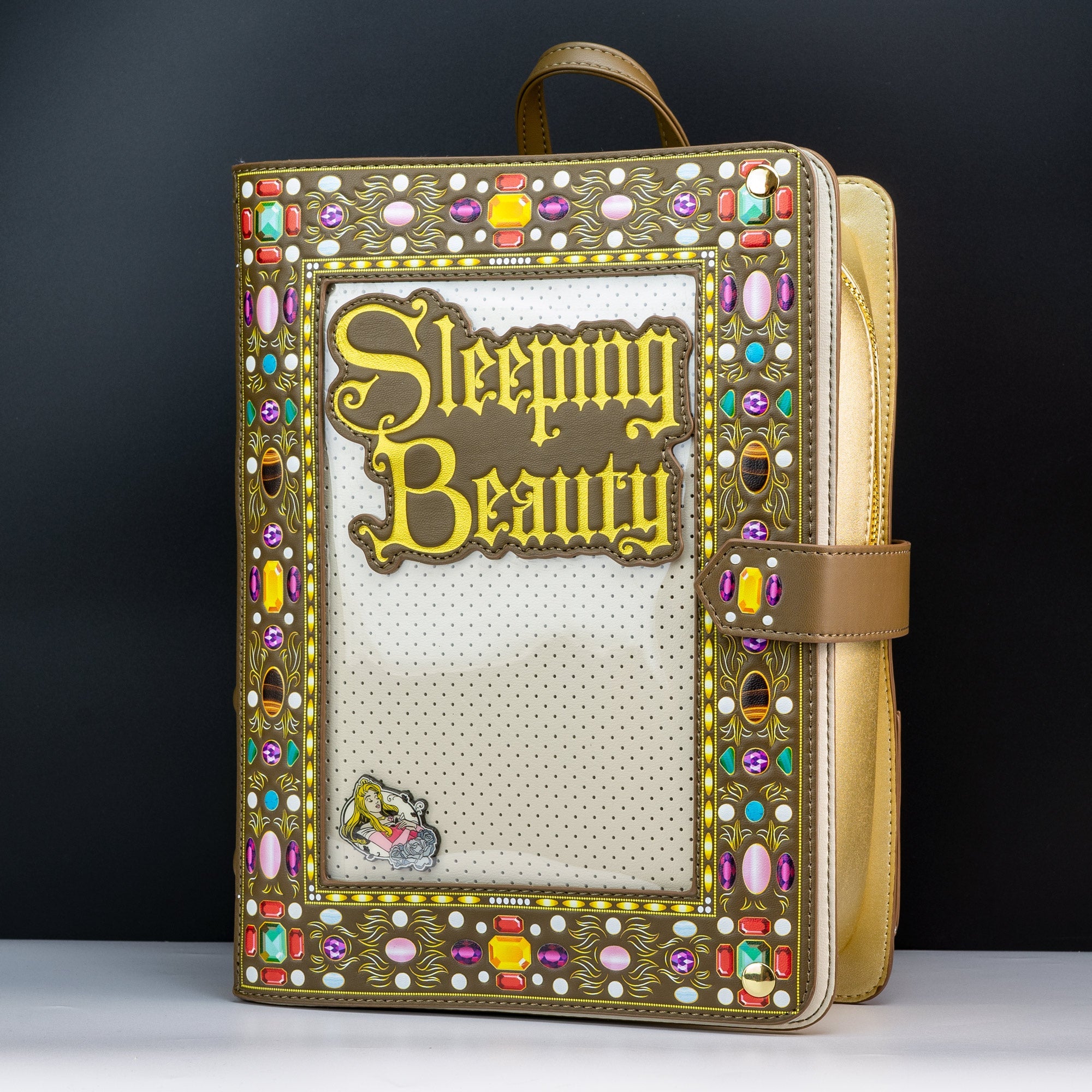 Loungefly x Disney Sleeping Beauty Pin Collector Mini Backpack - GeekCore