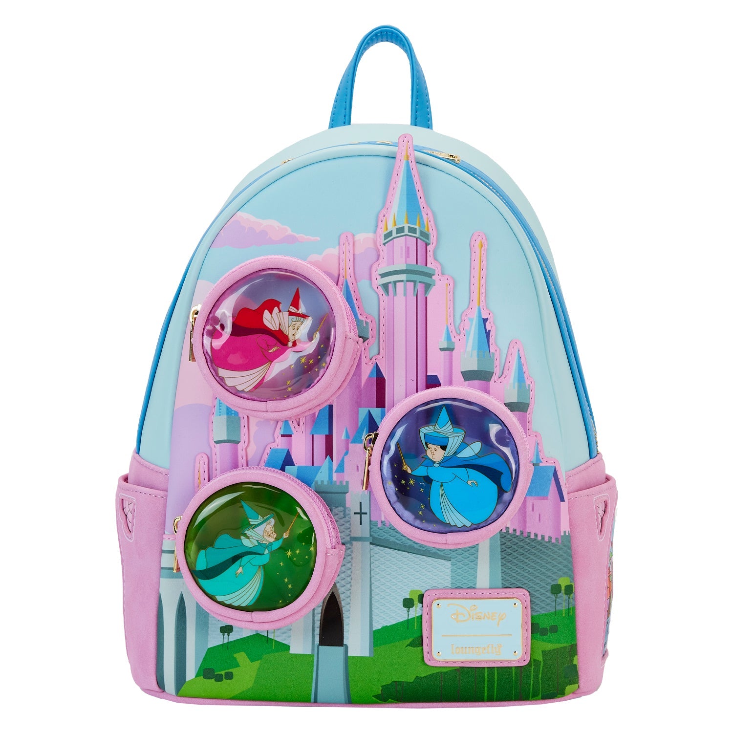 Loungefly x Disney Sleeping Beauty Stained Glass Castle Mini Backpack - GeekCore