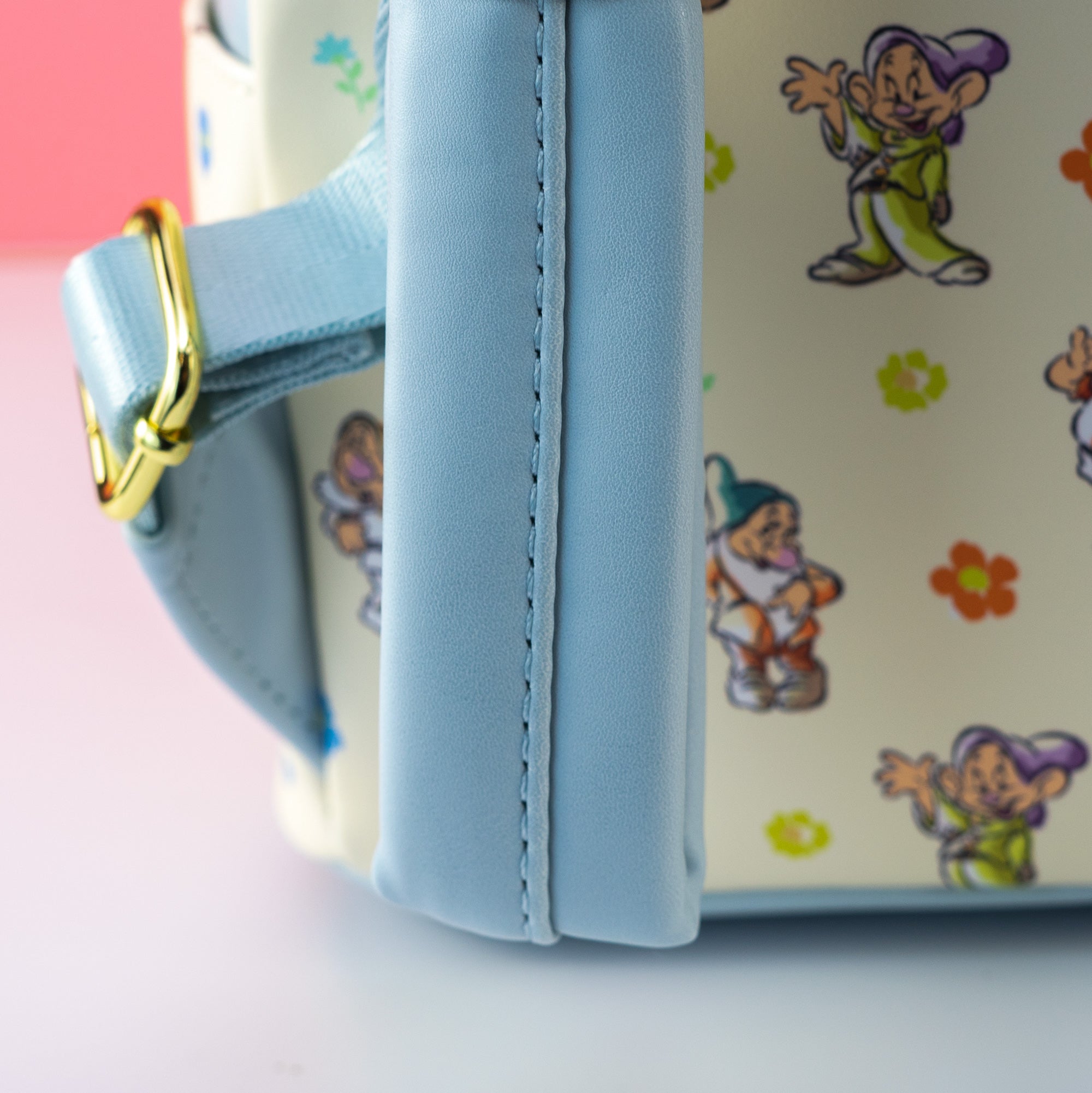 Loungefly x Disney Snow White and the Seven Dwarfs Blue AOP Mini Backpack - GeekCore