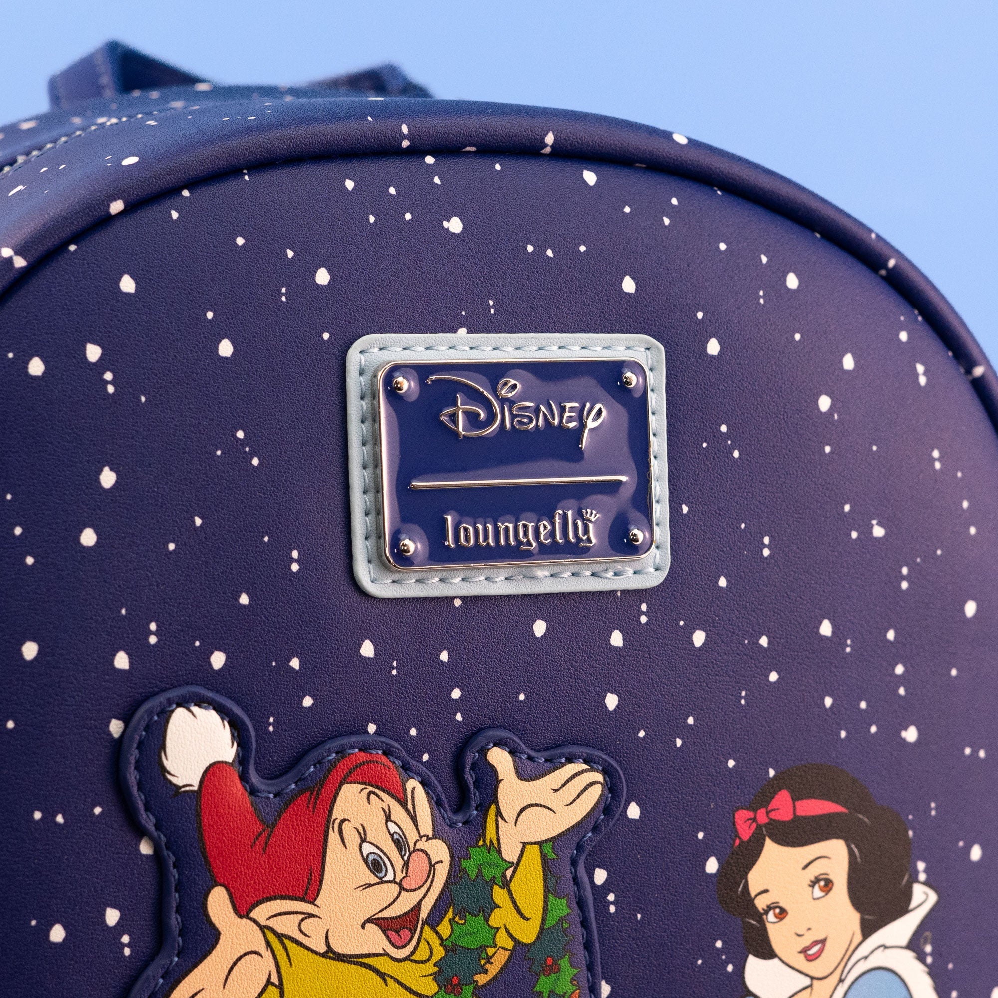 Loungefly x Disney Snow White and the Seven Dwarfs Christmas Scene Backpack - GeekCore