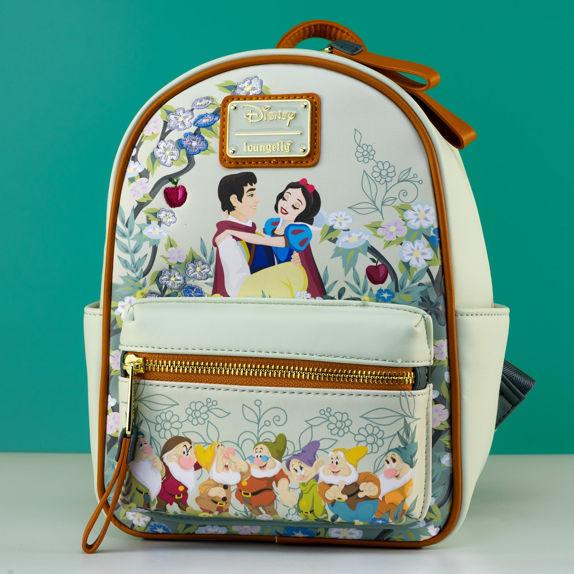 Loungefly x Disney Snow White and the Seven Dwarfs Floral Mini Backpack - GeekCore