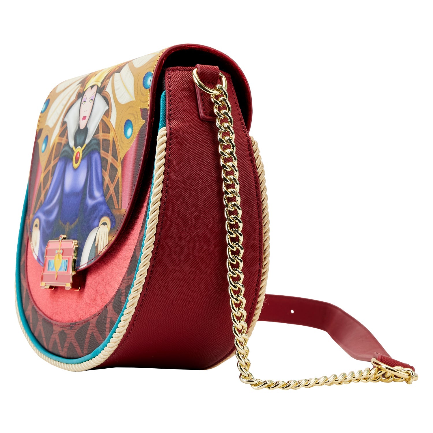 Loungefly x Disney Snow White Evil Queen Throne Crossbody Bag - GeekCore