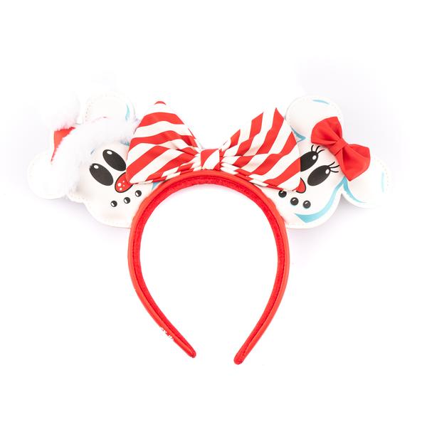 Loungefly x Disney Snowman Mickey and Minnie Mouse Headband - GeekCore