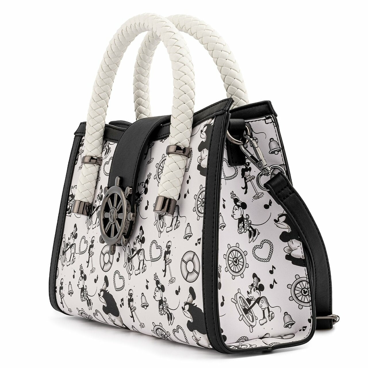 Loungefly x Disney Steamboat Willie All Over Print Crossbody Bag - GeekCore