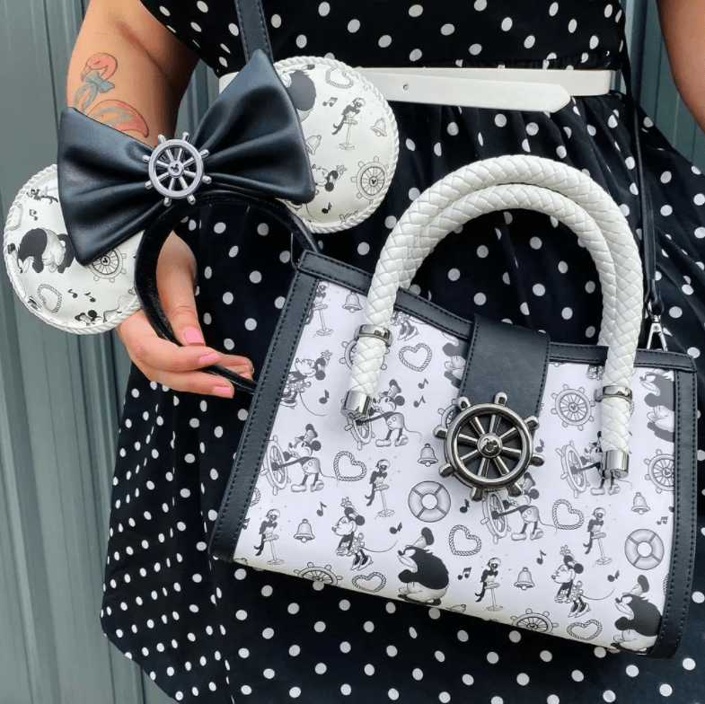 Loungefly x Disney Steamboat Willie Bow Headband - GeekCore