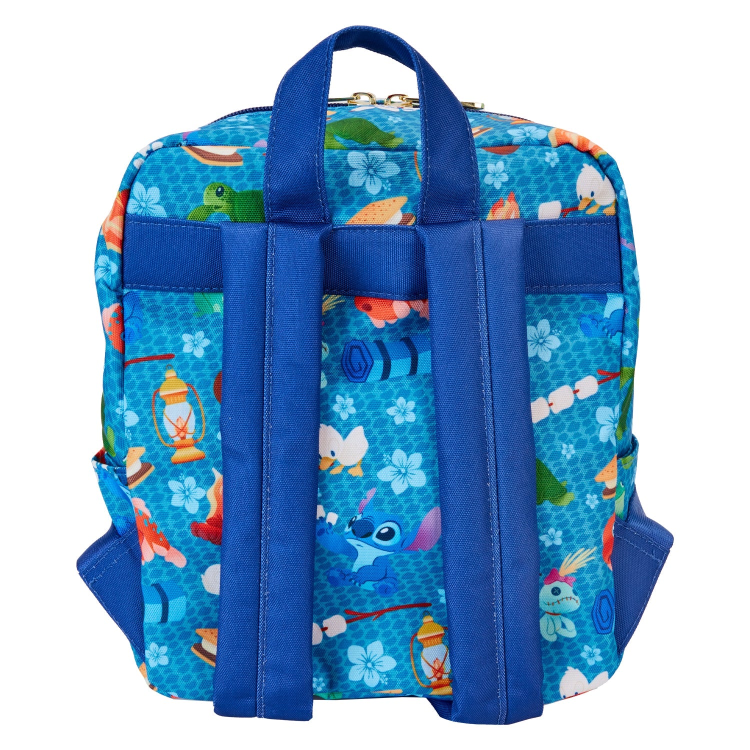 Loungefly x Disney Stitch Camping Cuties AOP Nylon Mini Backpack - GeekCore