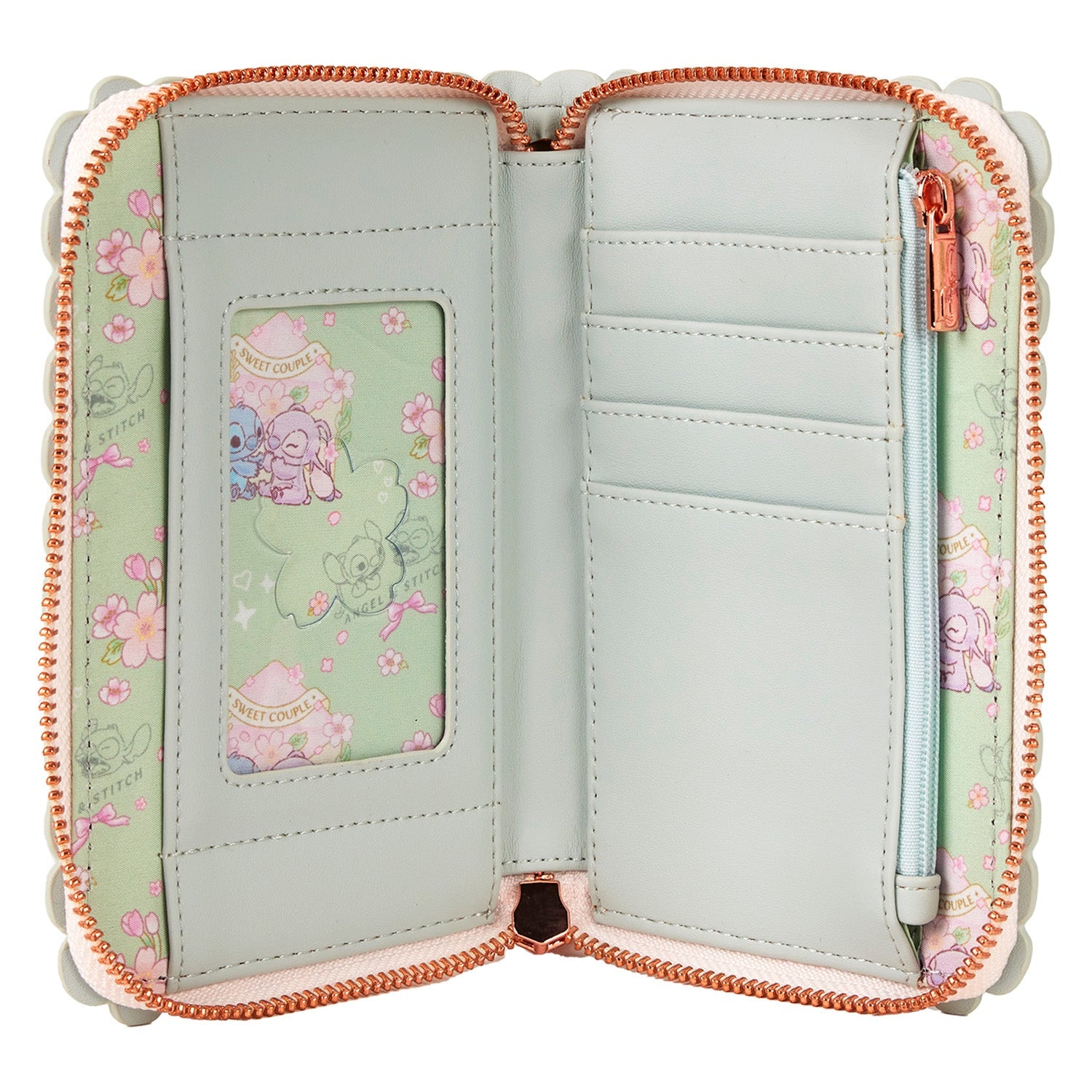 Loungefly x Disney Stitch Cherry Blossom AOP Wallet - GeekCore