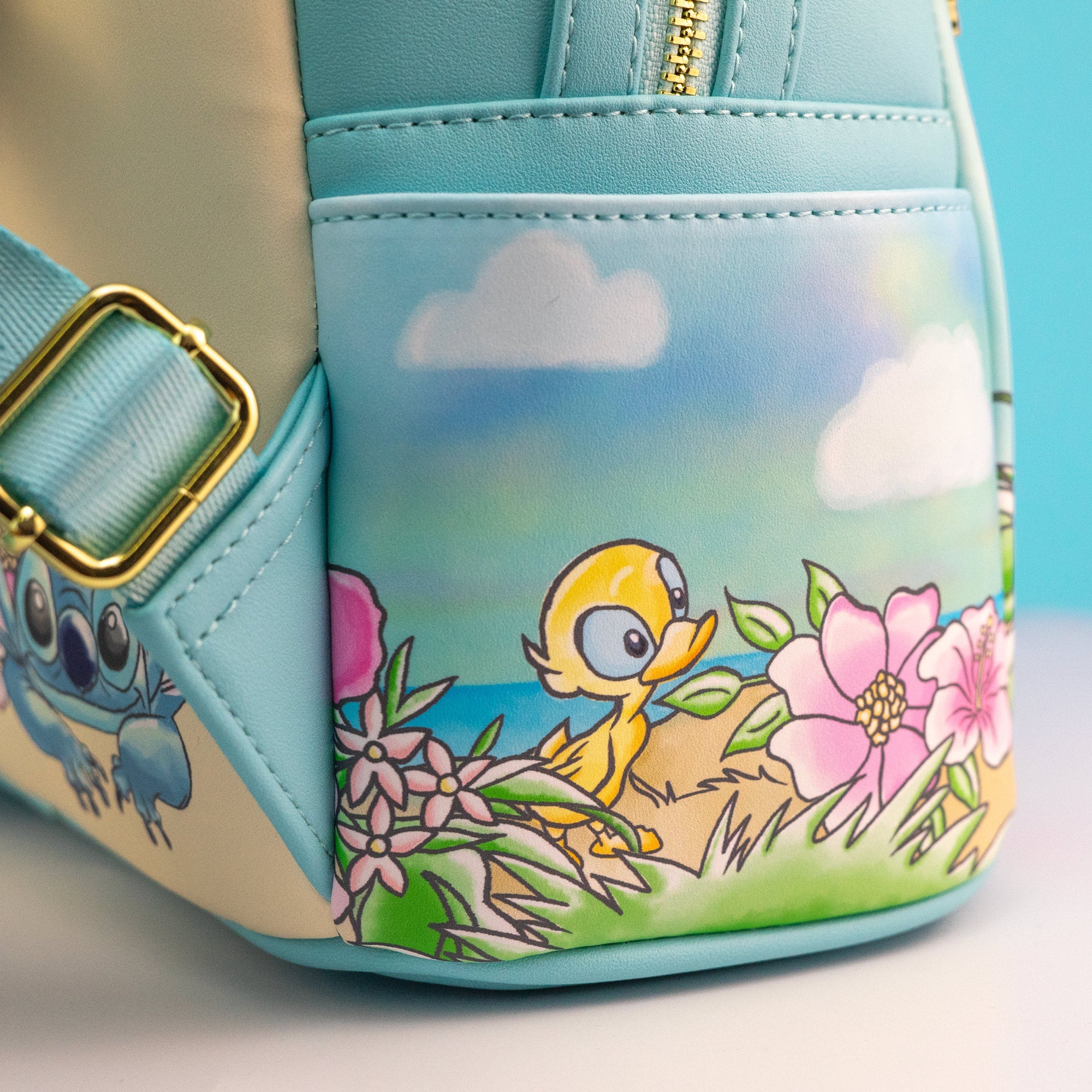 Loungefly x Disney Stitch with Ducklings Tropical Mini Backpack - GeekCore