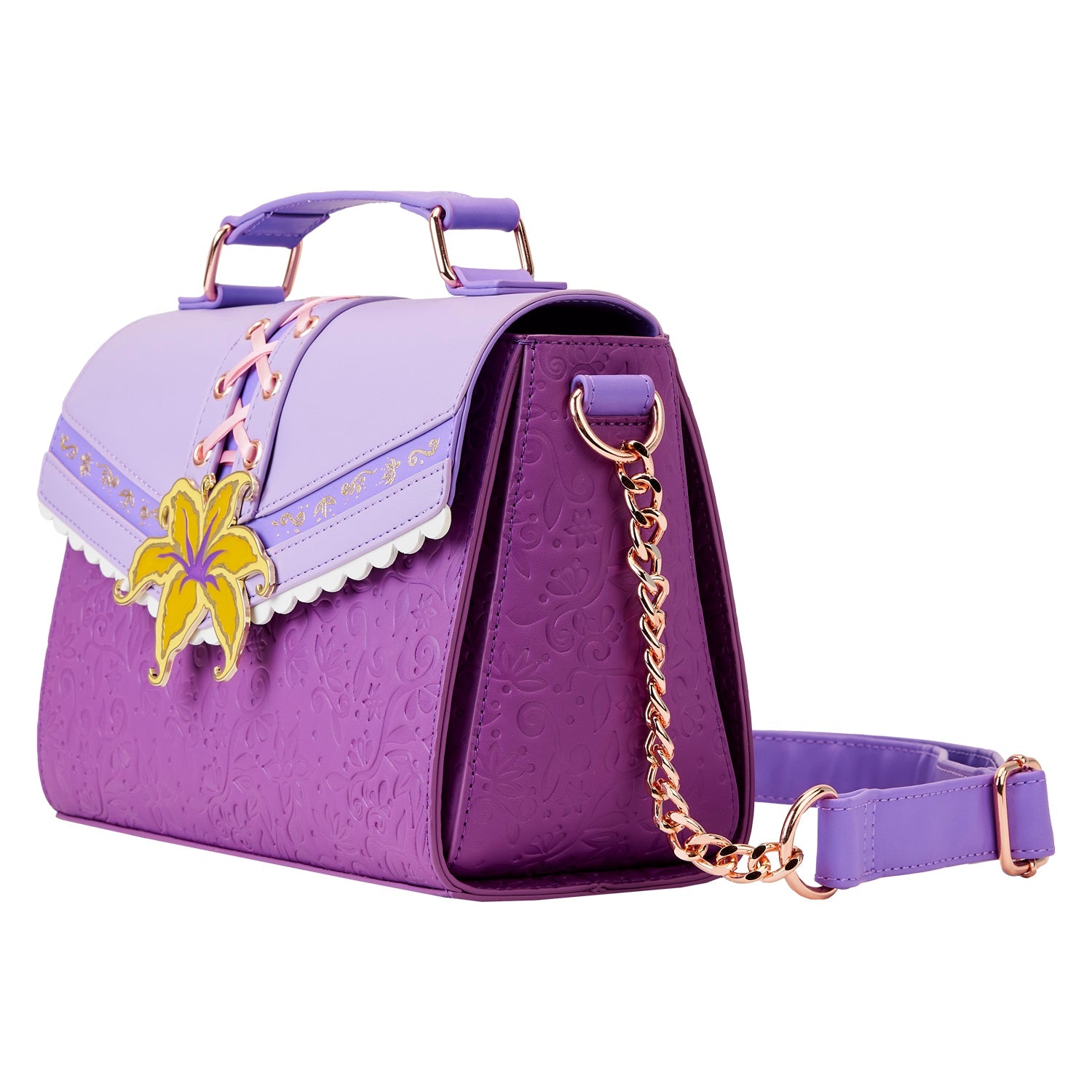 Loungefly x Disney Tangled Magic Flower Crossbody Bag - GeekCore