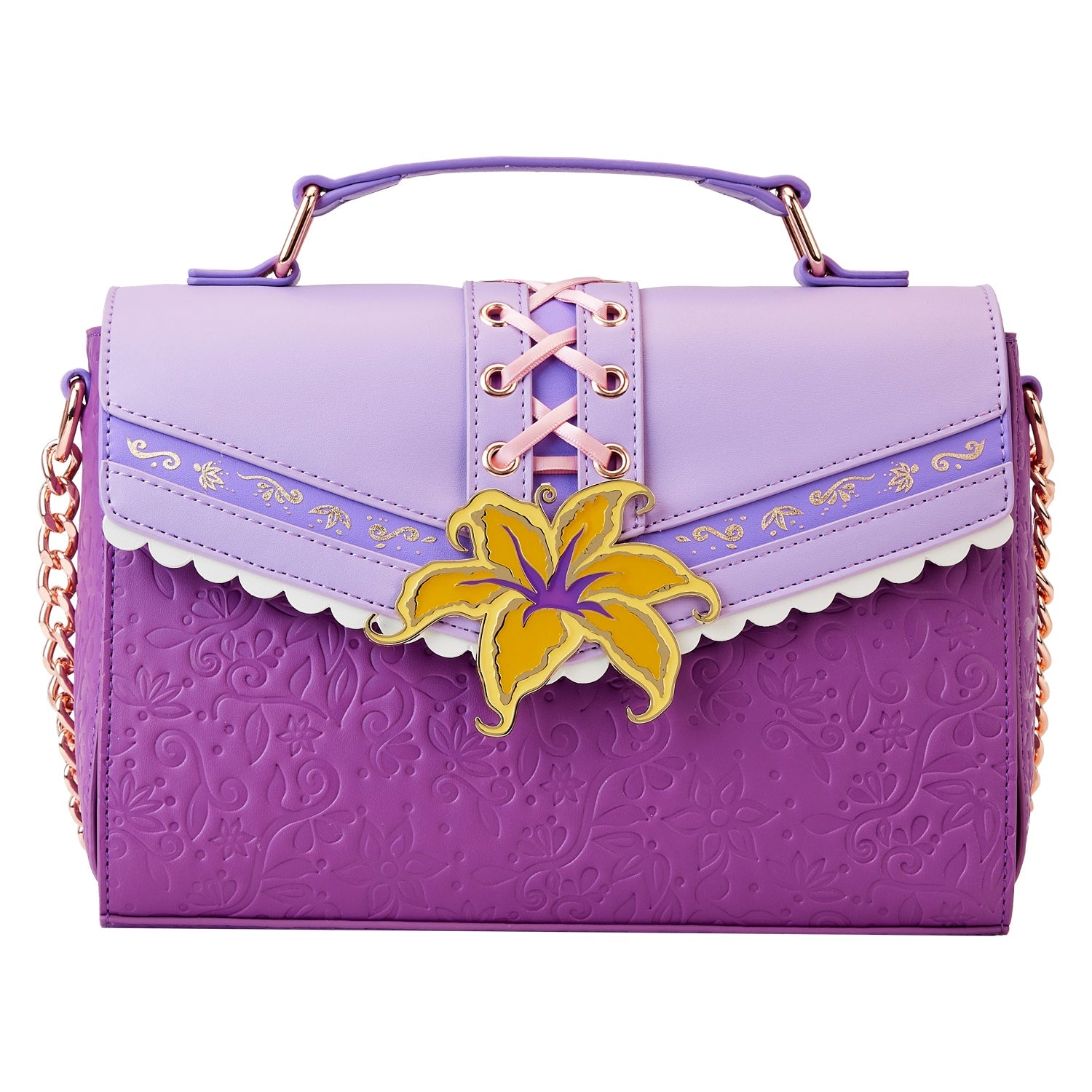 Loungefly x Disney Tangled Magic Flower Crossbody Bag - GeekCore