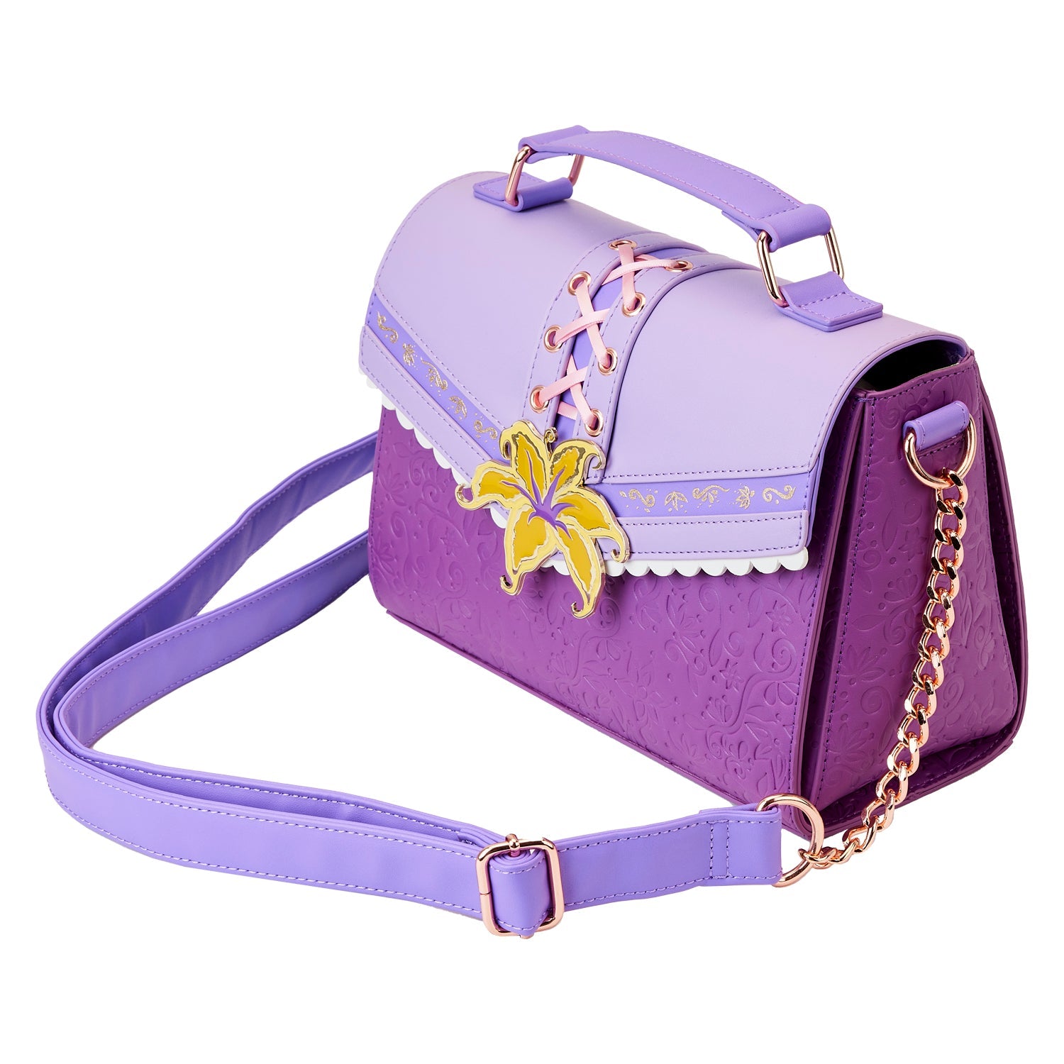 Loungefly x Disney Tangled Magic Flower Crossbody Bag - GeekCore