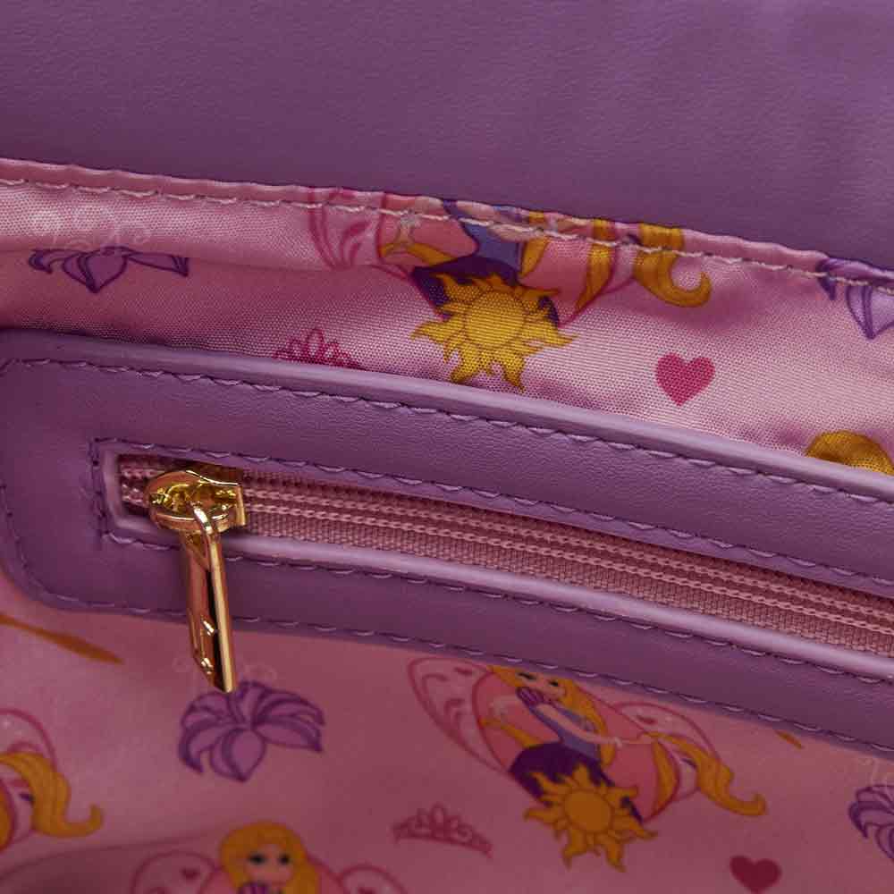 Loungefly x Disney Tangled Rapunzel Scenes Crossbody Bag - GeekCore
