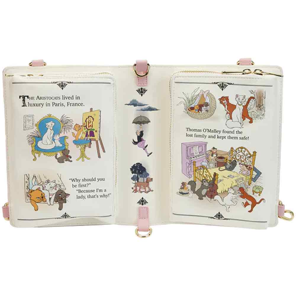 Loungefly x Disney The Aristocats Book Convertible Crossbody Bag - GeekCore