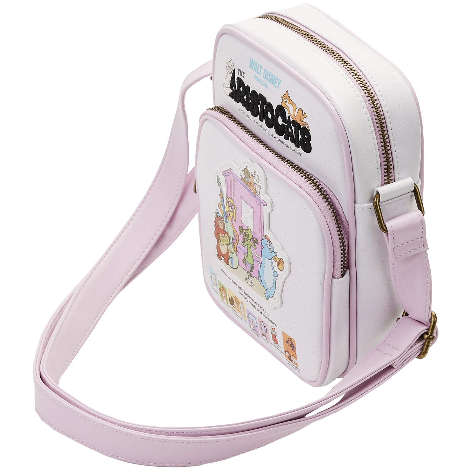 Loungefly x Disney The Aristocats Poster Passport Crossbody Bag - GeekCore