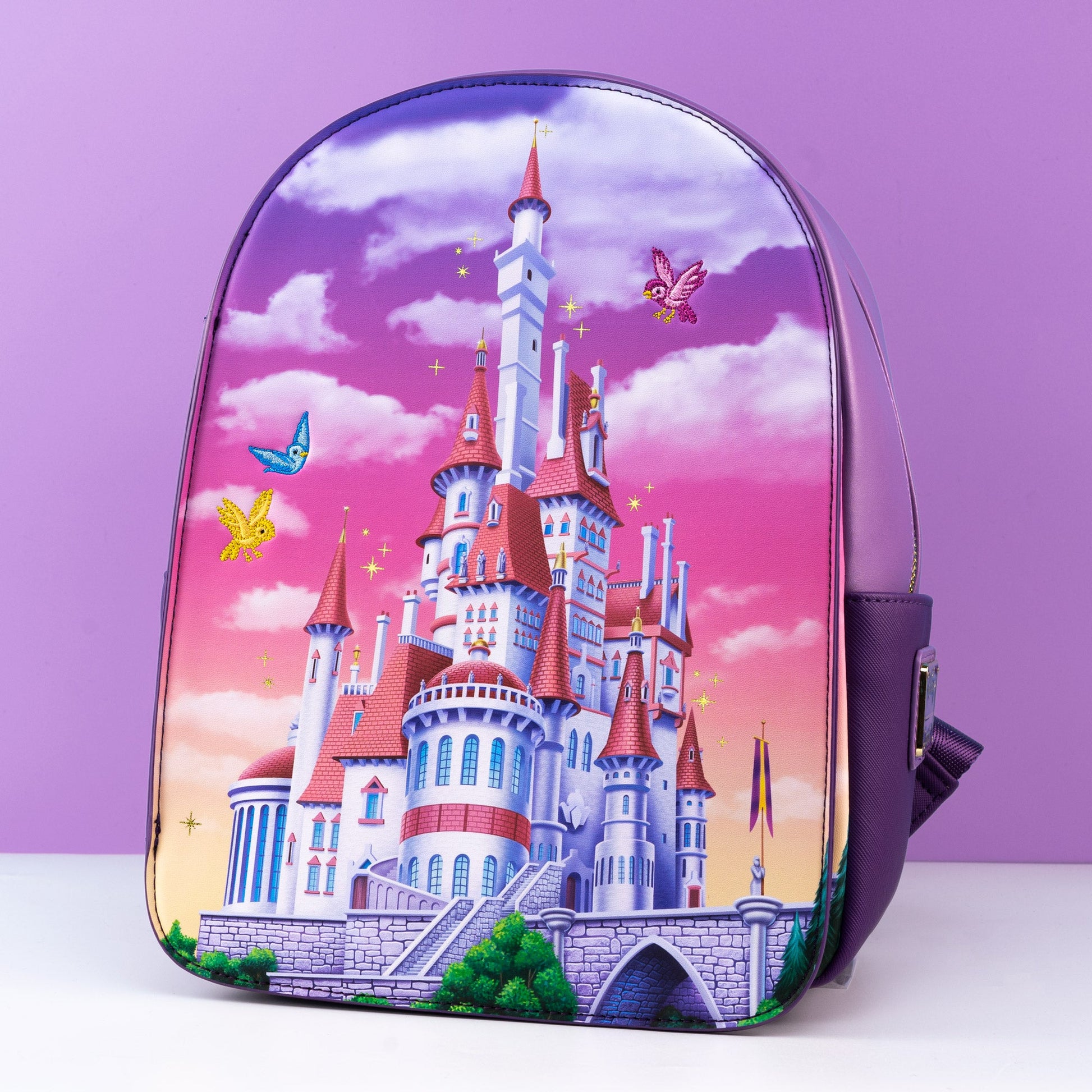 Loungefly x Disney The Beauty and The Beast Castle Window Mini Backpack - GeekCore