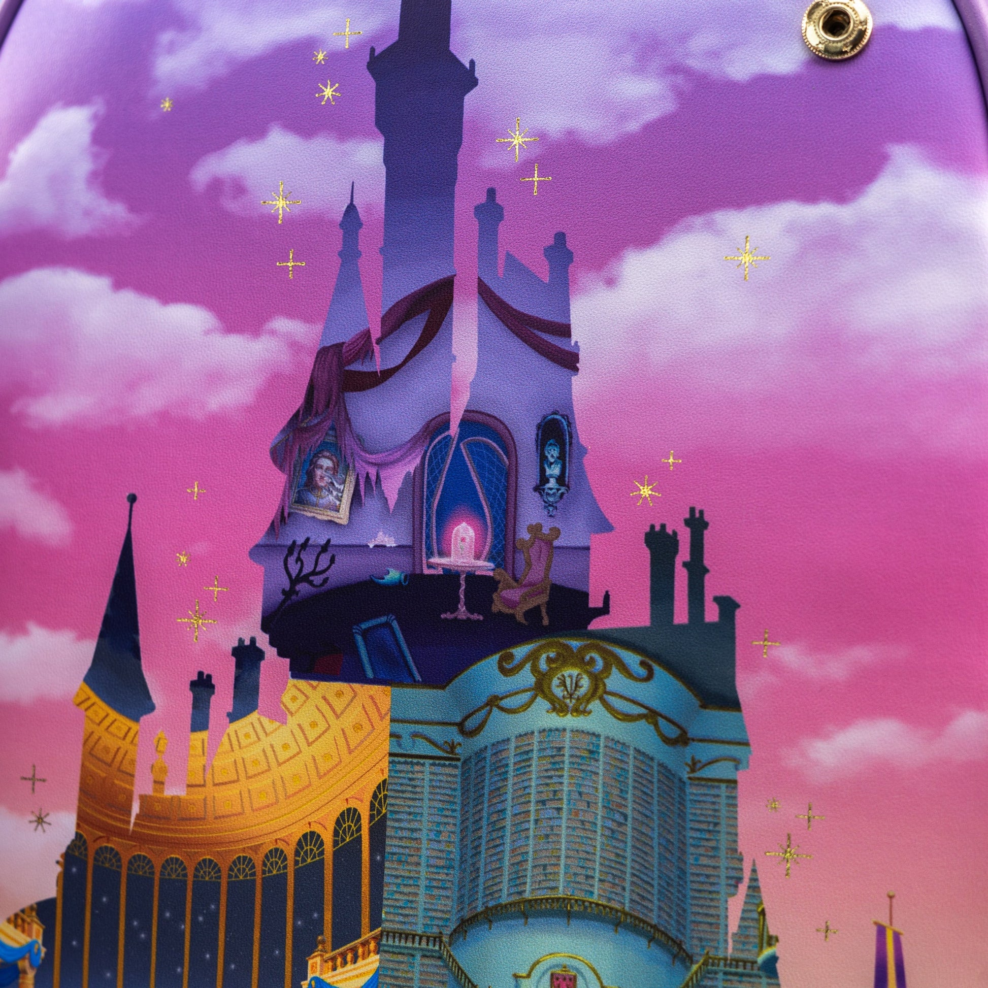 Loungefly x Disney The Beauty and The Beast Castle Window Mini Backpack - GeekCore