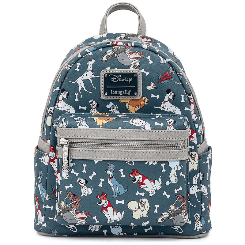 Loungefly x Disney The Dogs of Disney AOP Mini Backpack - GeekCore