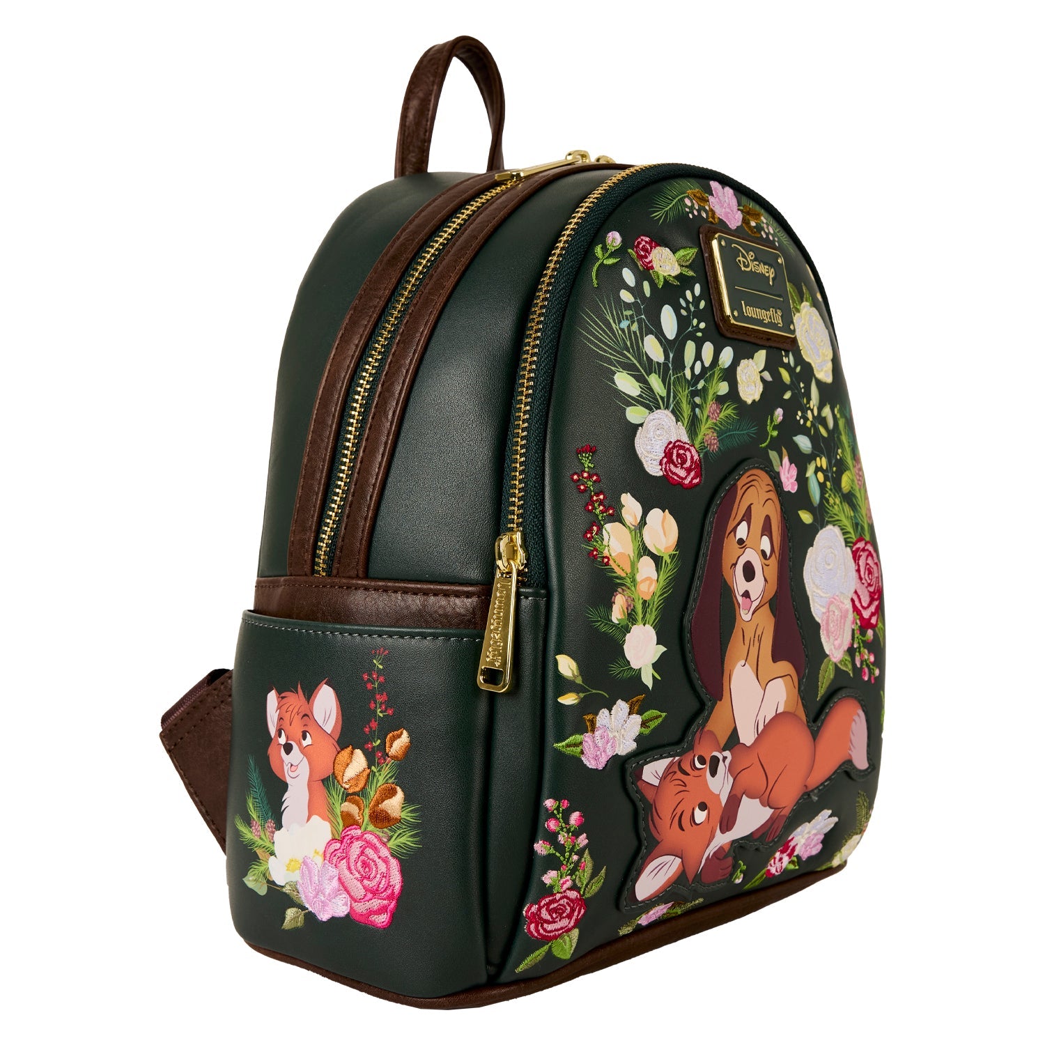 Loungefly x Disney The Fox And The Hound Floral Mini Backpack - GeekCore